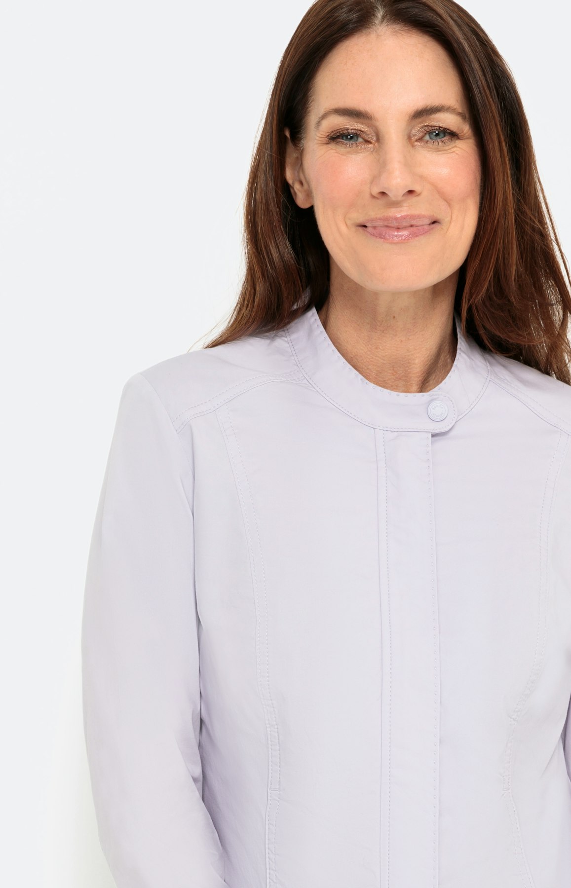 Moderne blazer in papertouch, violet