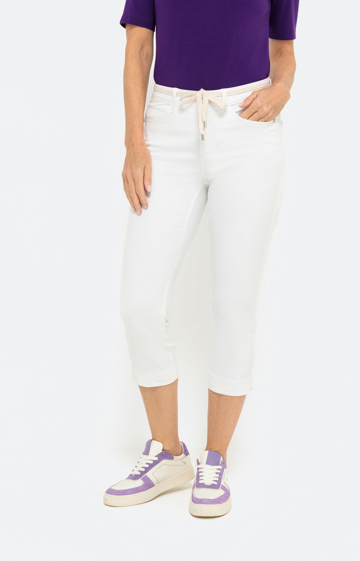 Denim-capribroek 22 inch