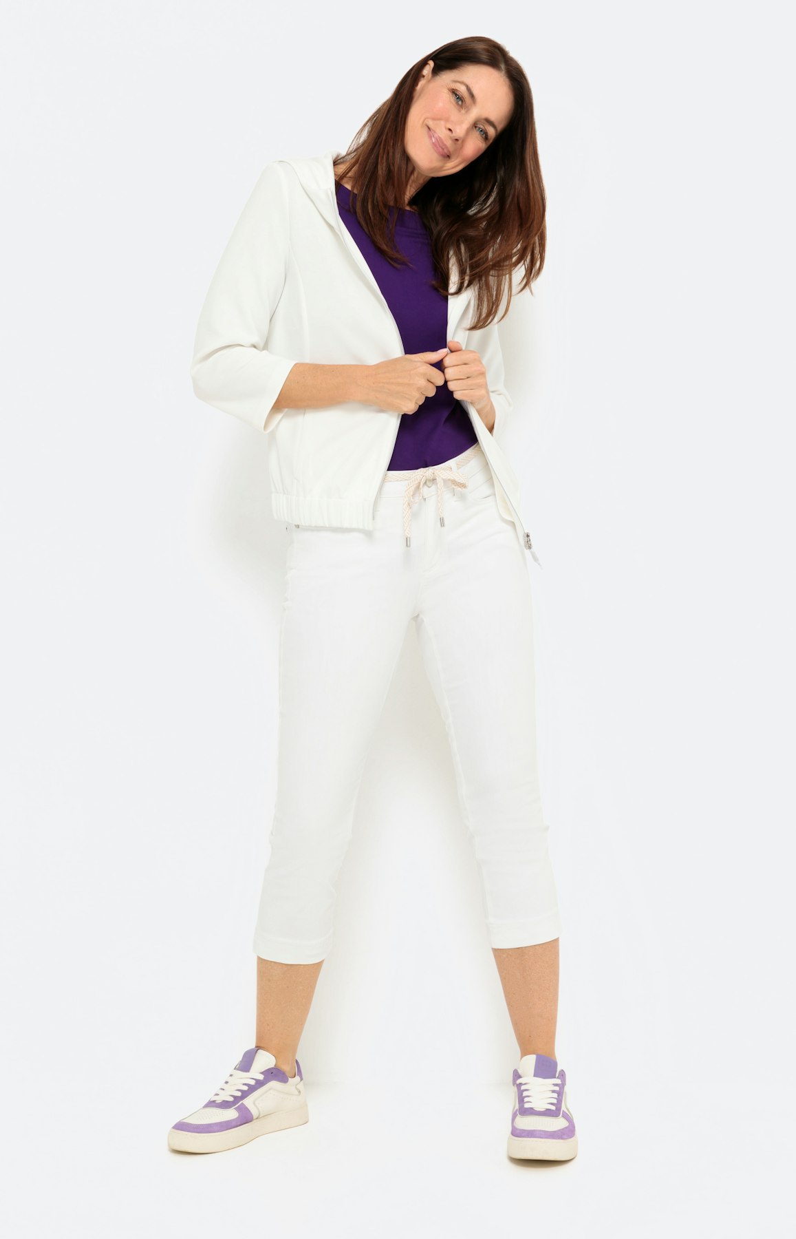 Denim-capribroek 22 inch