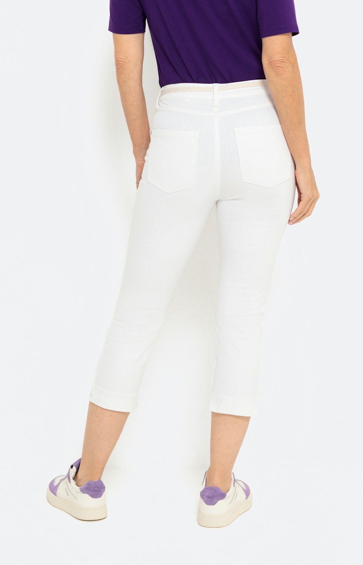 Denim-capribroek 22 inch