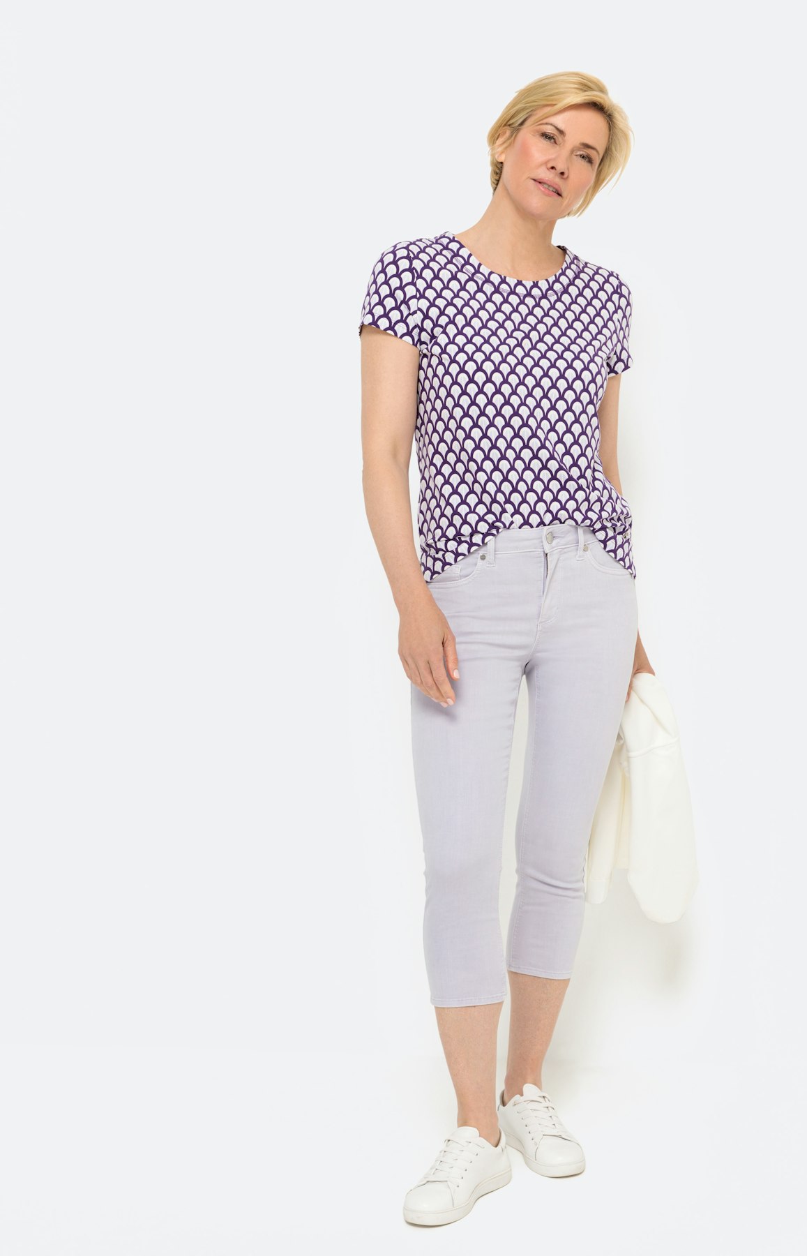 Capri-jeans, licht violet