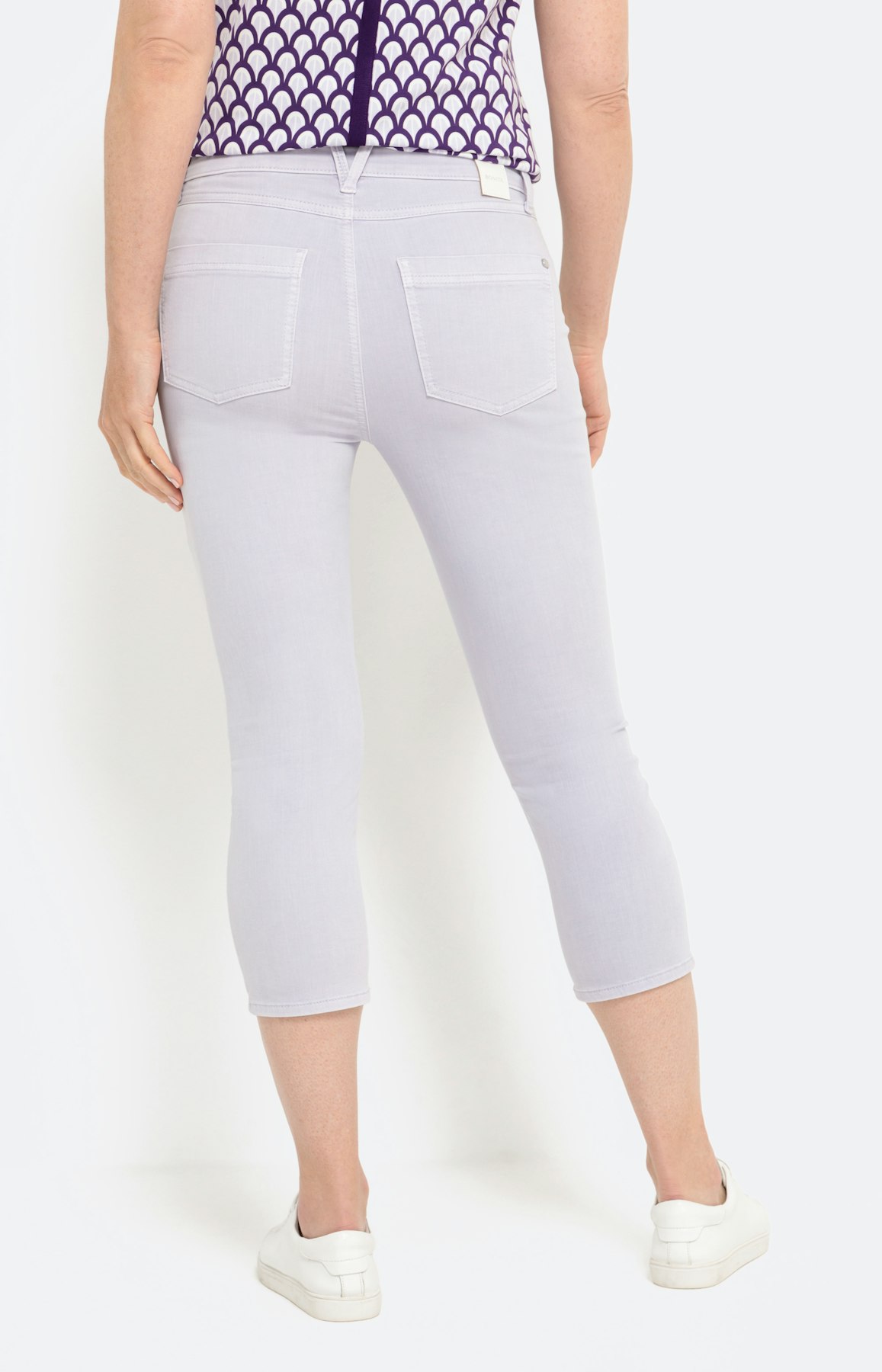 Capri-jeans, licht violet