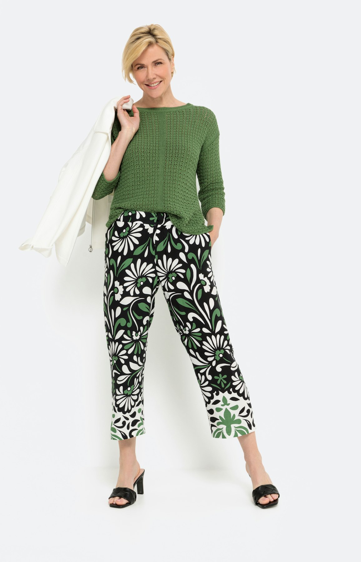 7/8 culotte met bloemenprint