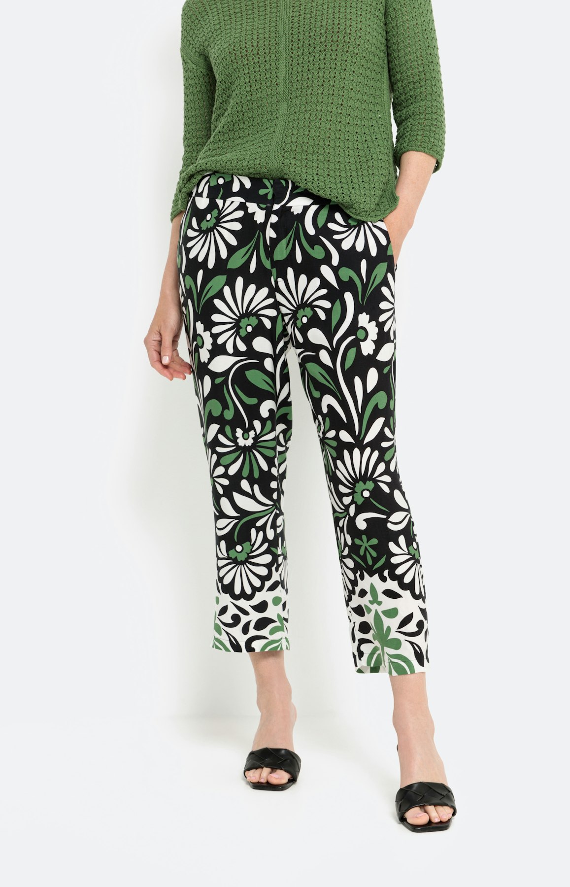 7/8 culotte met bloemenprint