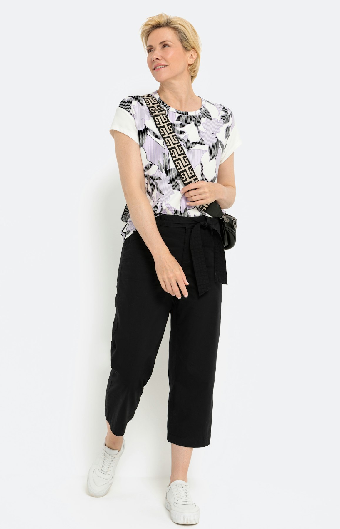 Shirt met korte mouwen en frontprint