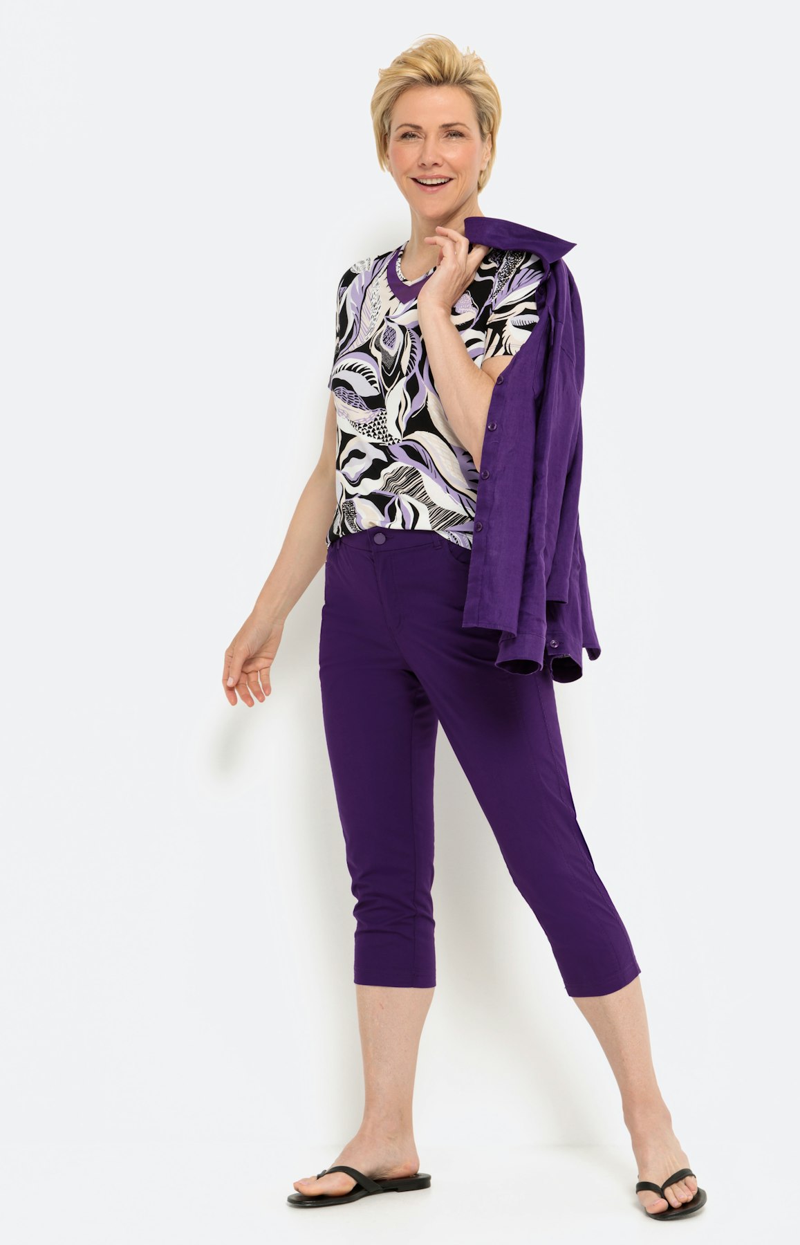 Shirt met korte mouwen en een meshinzet