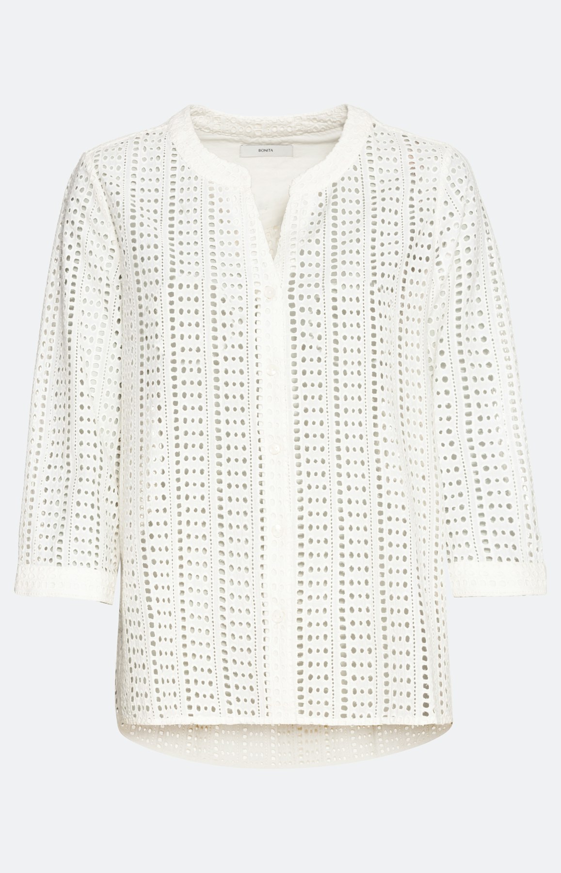 Geborduurde blouse met 3/4-mouwen