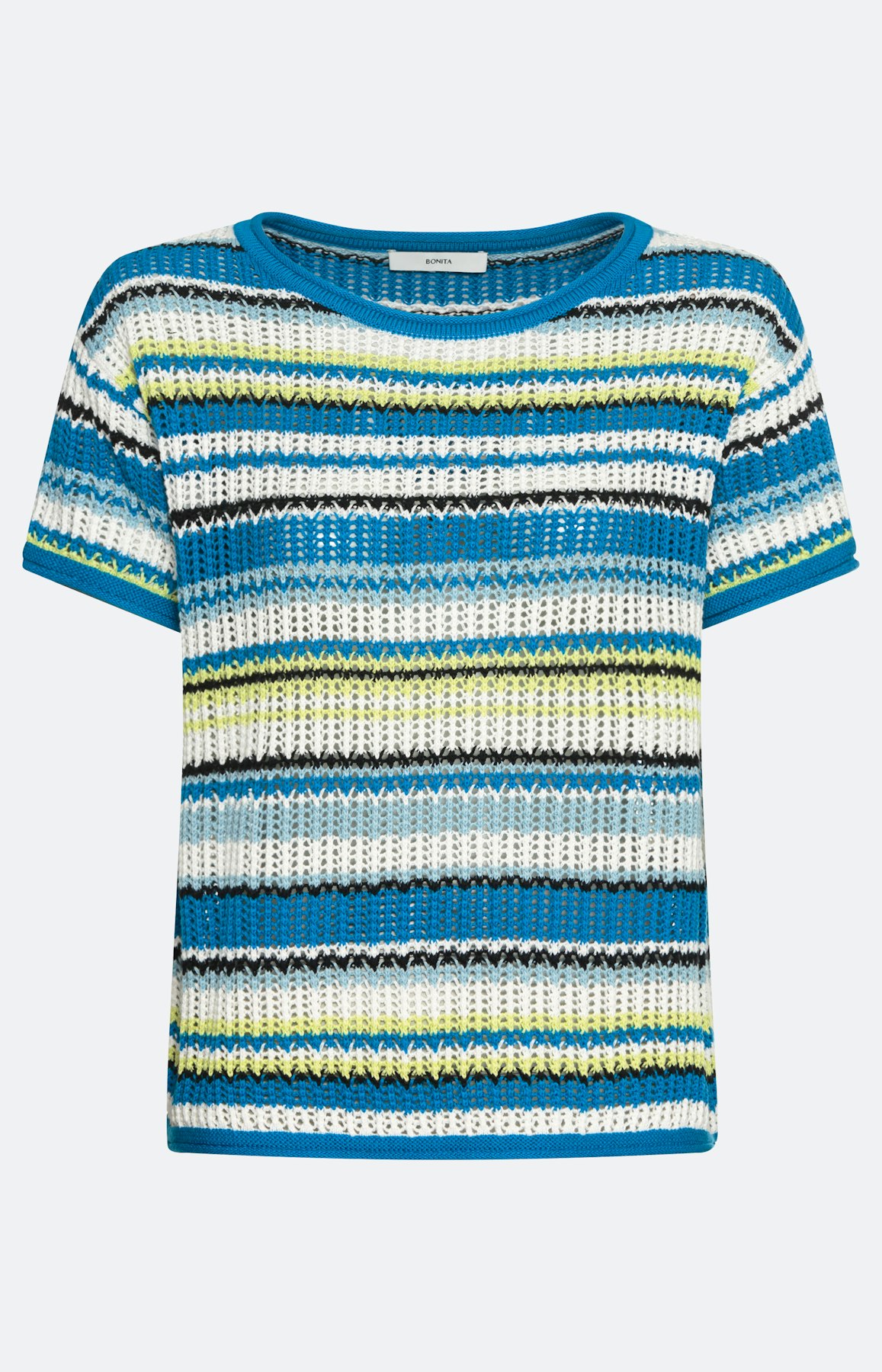 Gestreifter Pullover mit Kurzarm