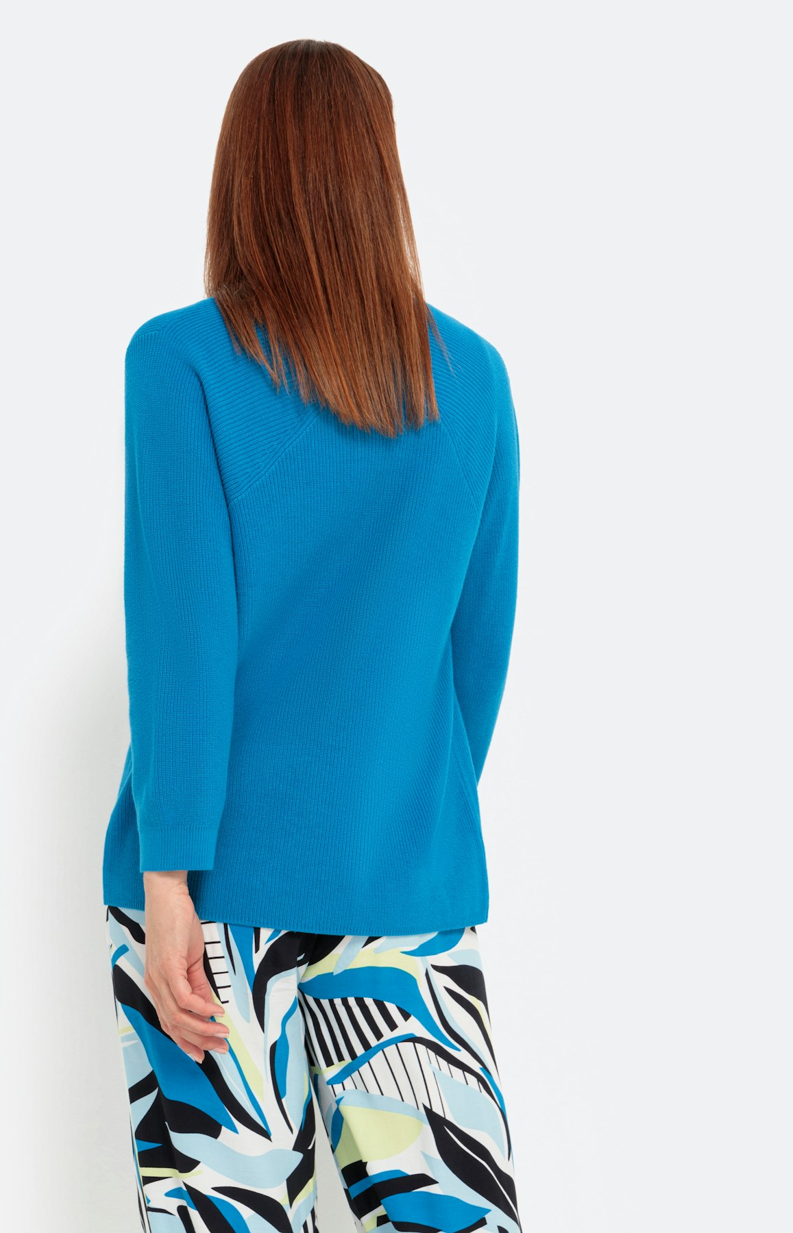 Open cardigan, turkoois