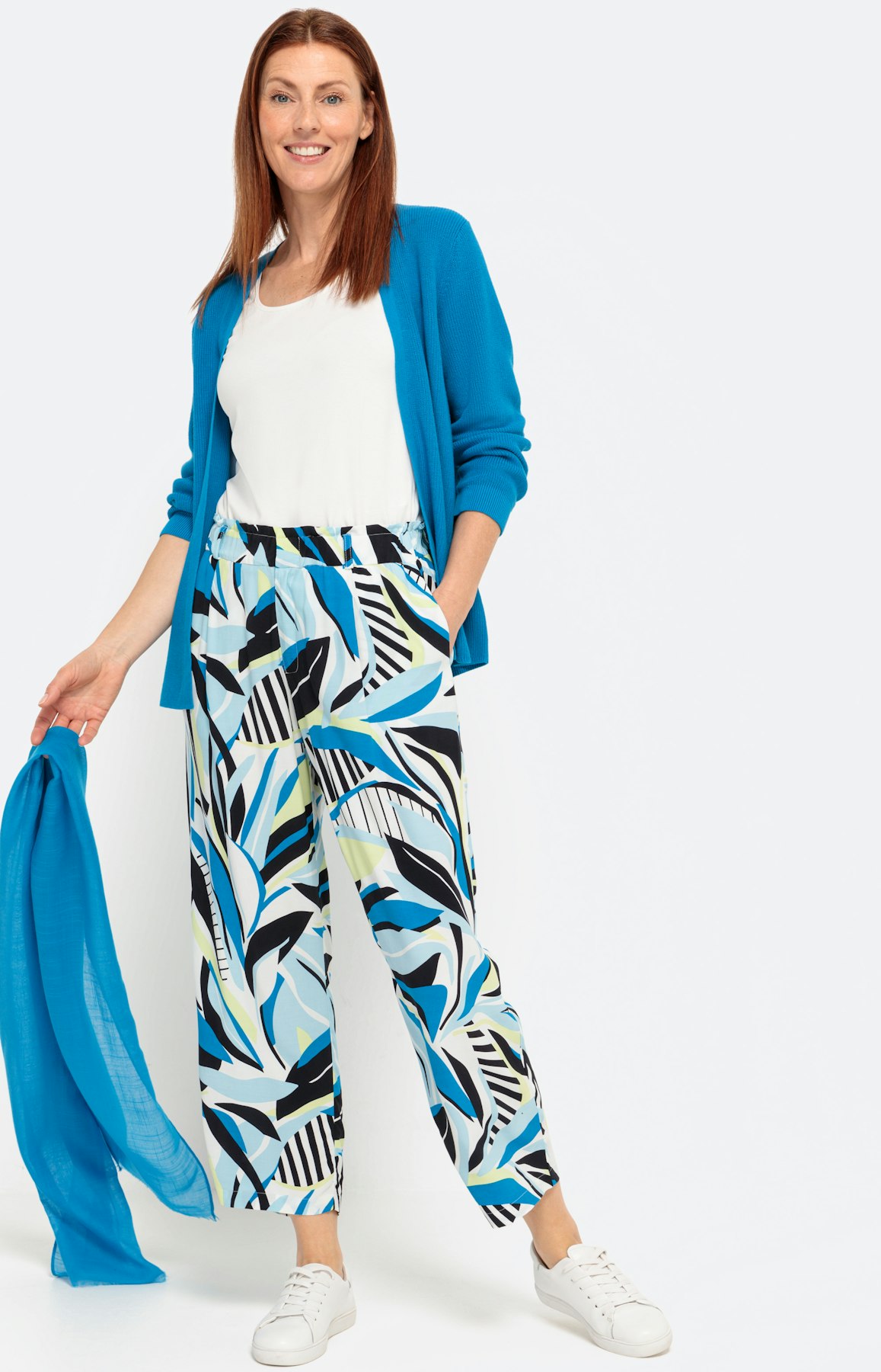 Open cardigan, turkoois