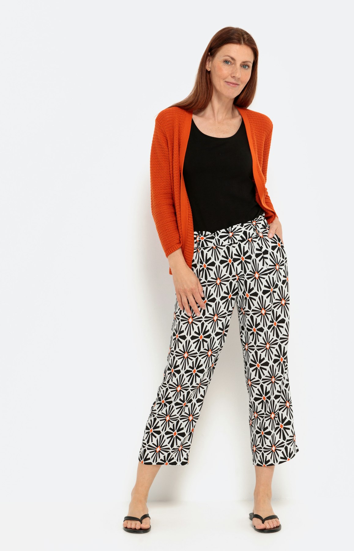 Open vest met 3/4-mouwen