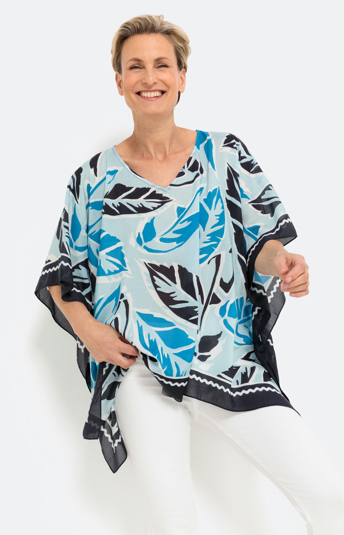 Lichte tuniek, modal, turquoise