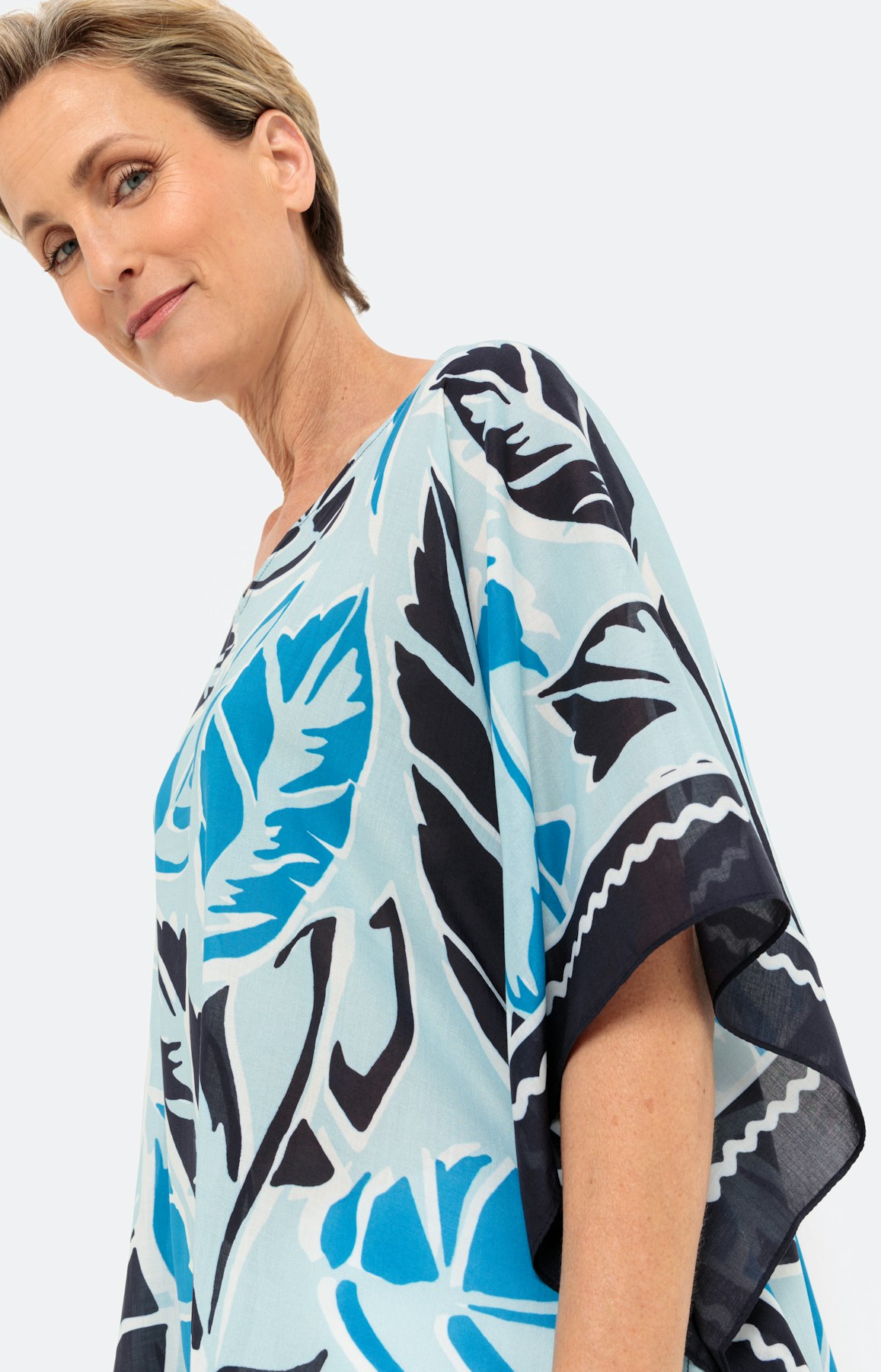 Lichte tuniek, modal, turquoise