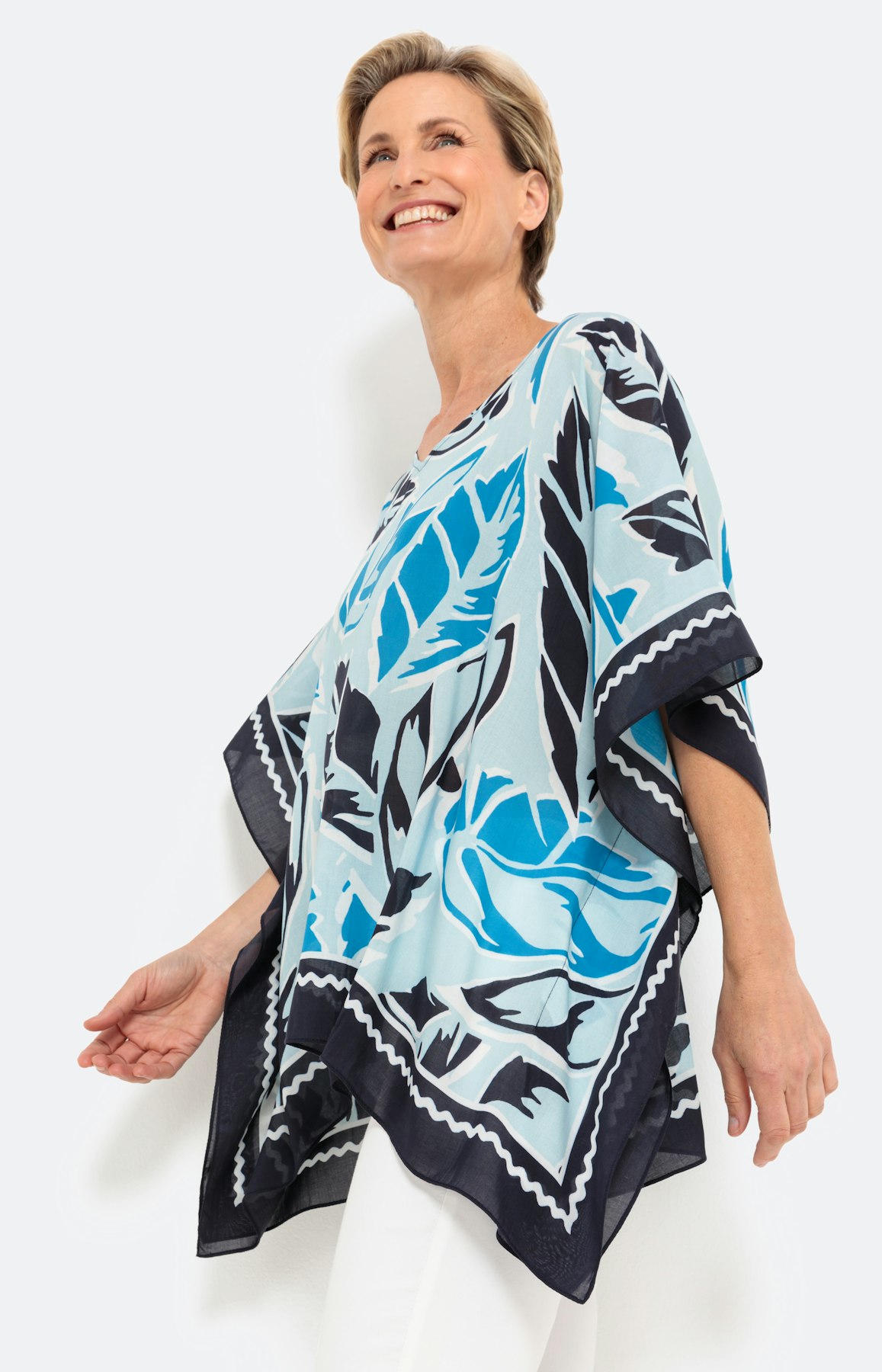 Lichte tuniek, modal, turquoise