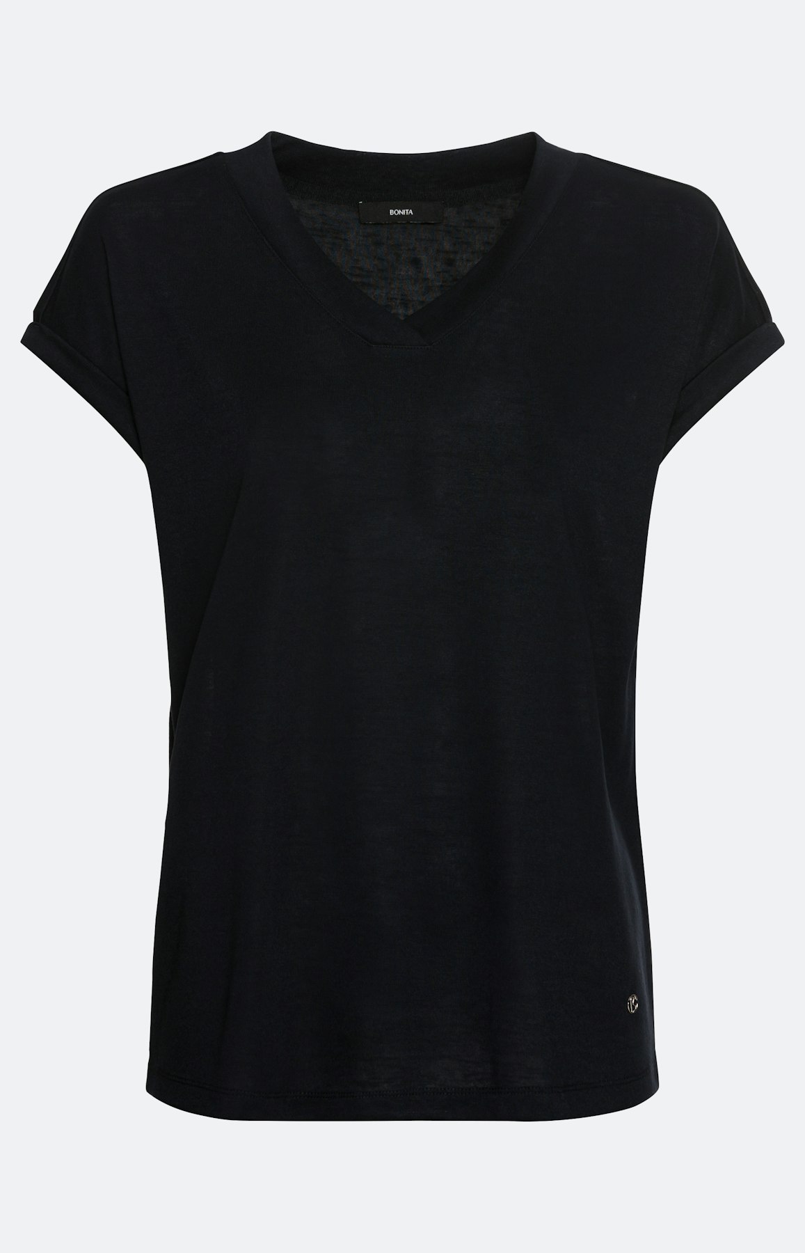 Effen shirt met korte mouwen