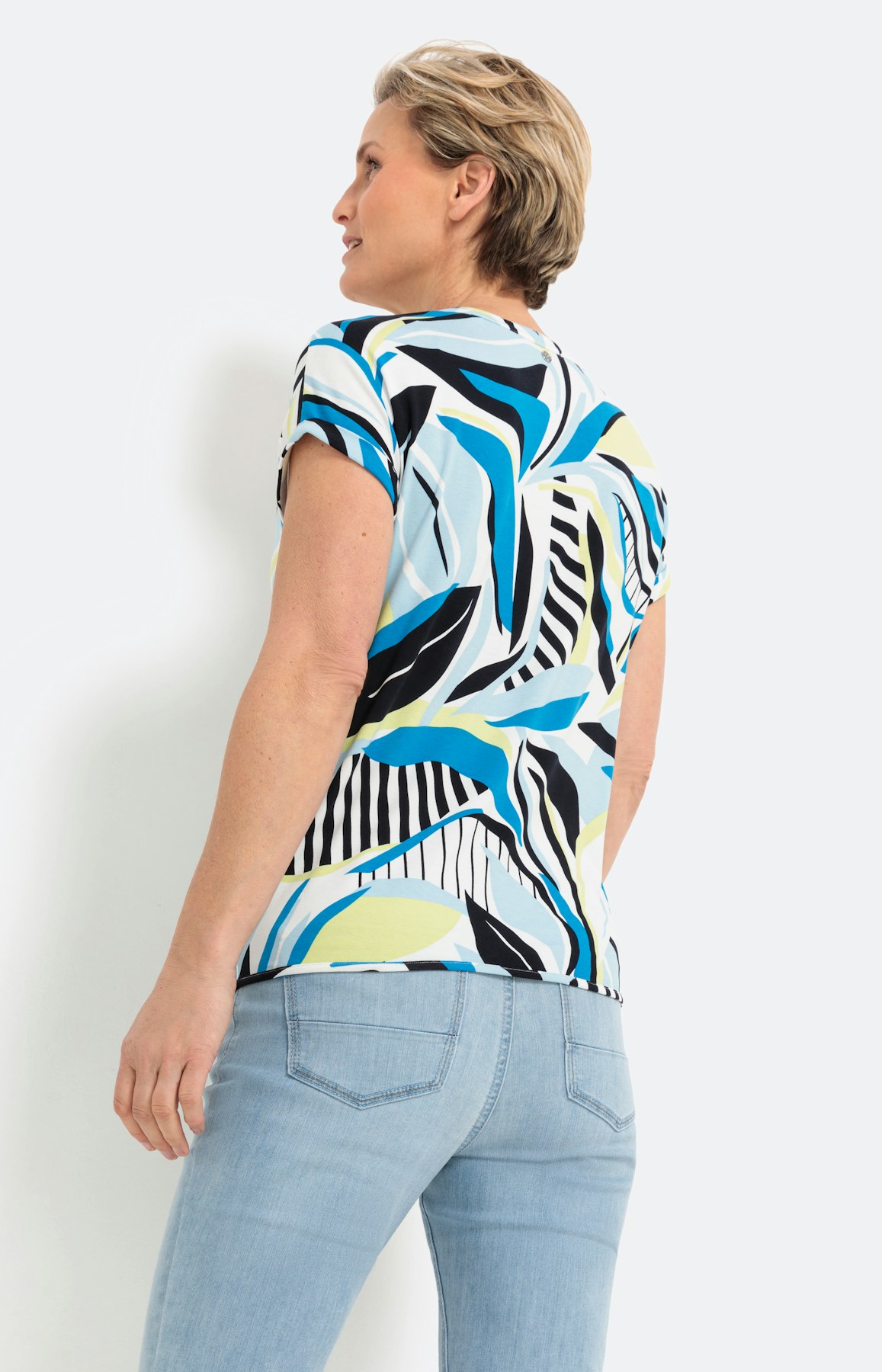 Gedessineerd T-shirt met korte mouwen