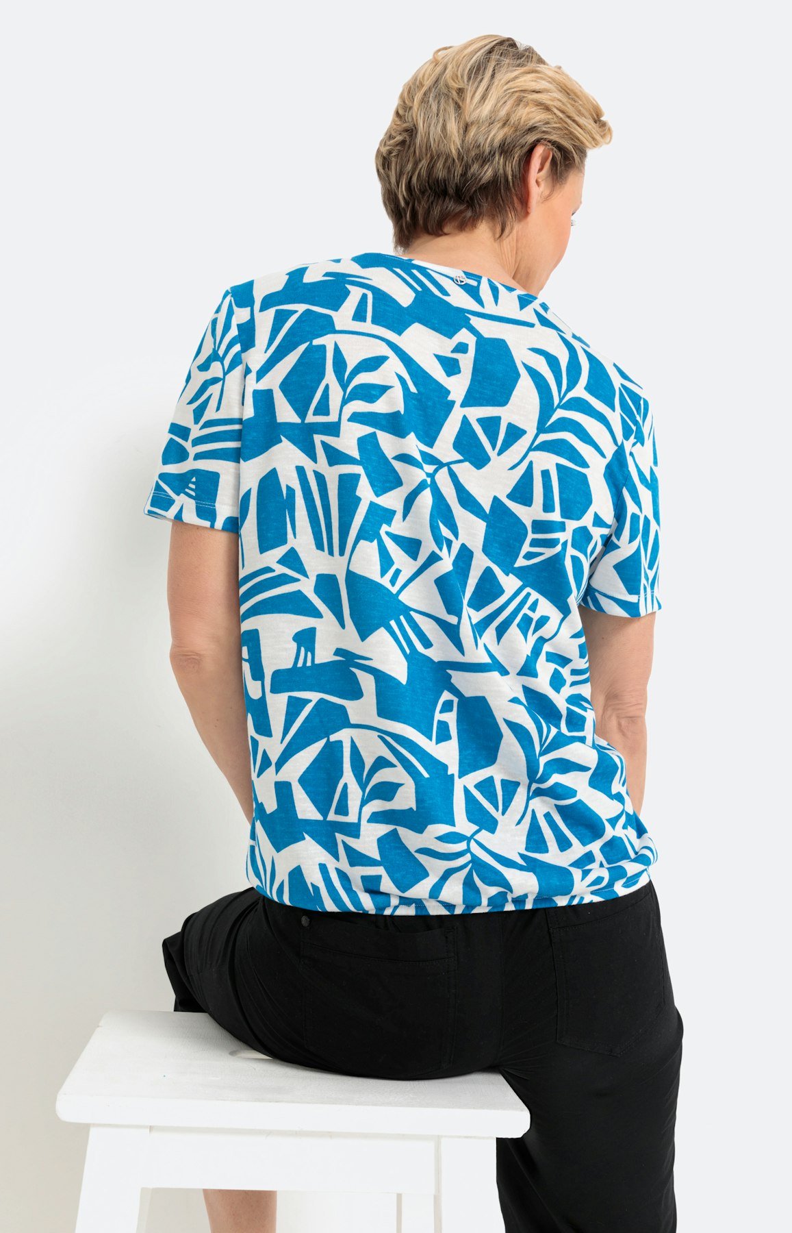 T-shirt met korte mouwen en print