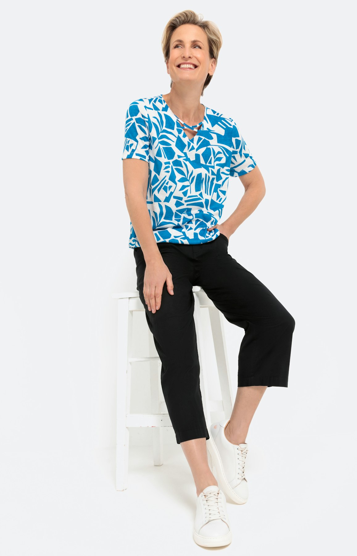 T-shirt met korte mouwen en print