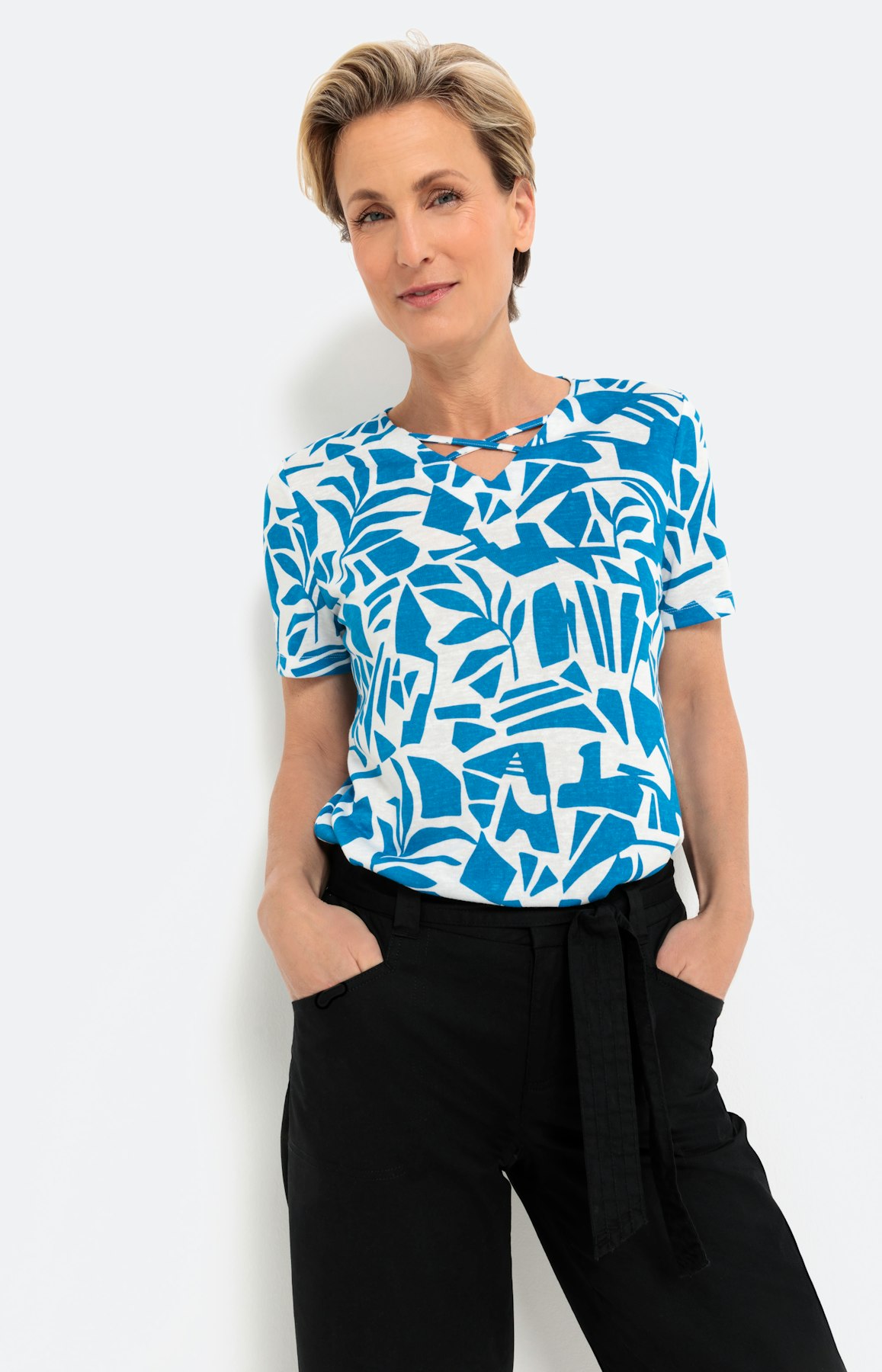 T-shirt met korte mouwen en print