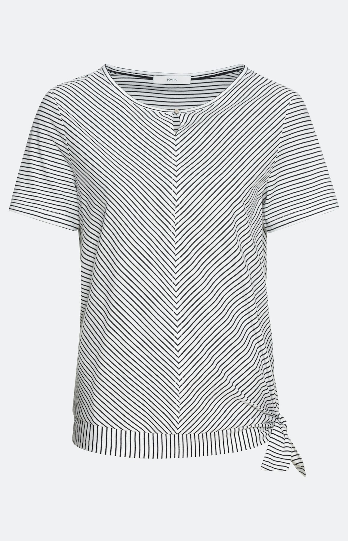 Gestreept T-shirt met korte mouwen