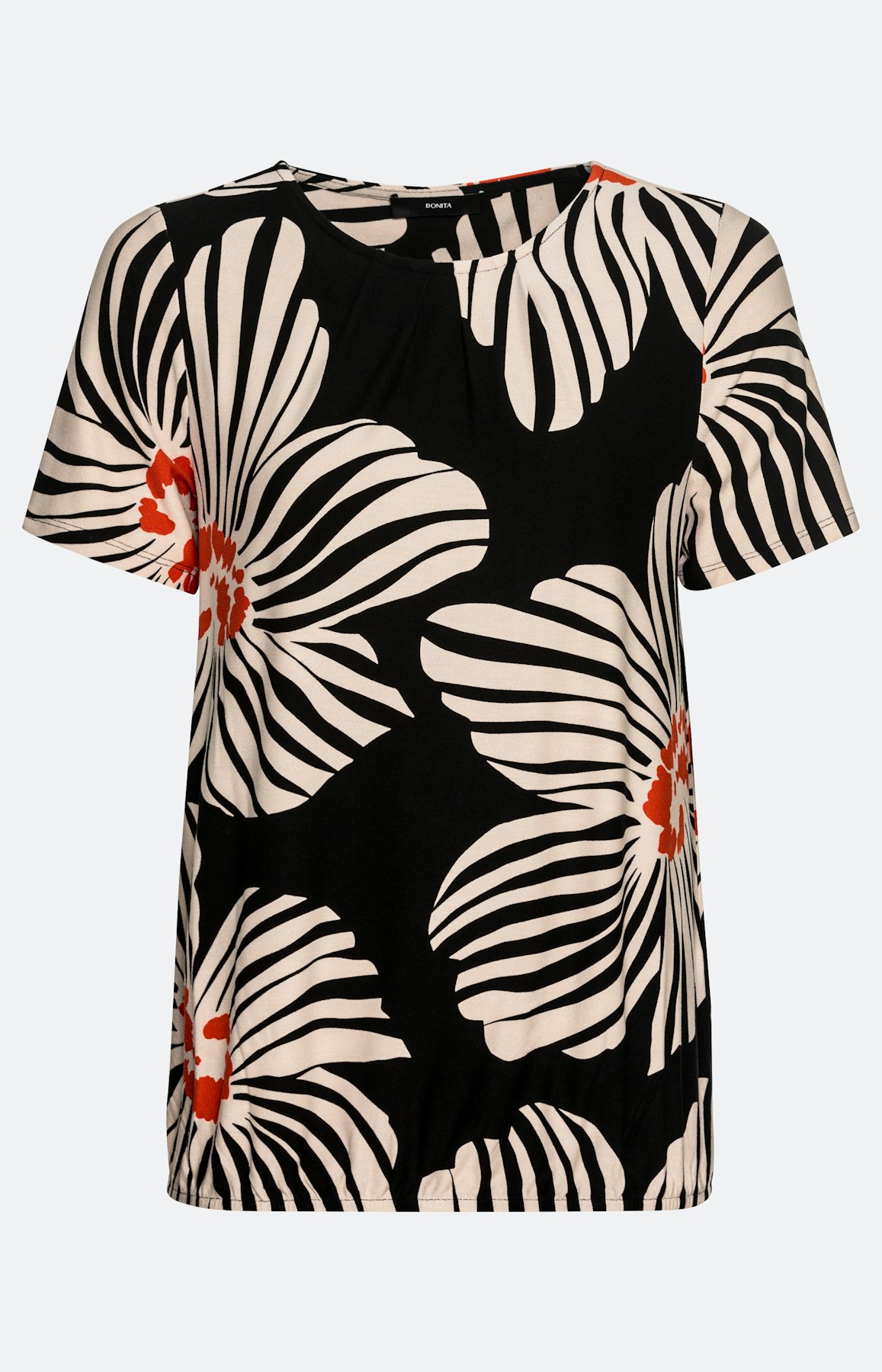 Gebloemd T-shirt met korte mouwen