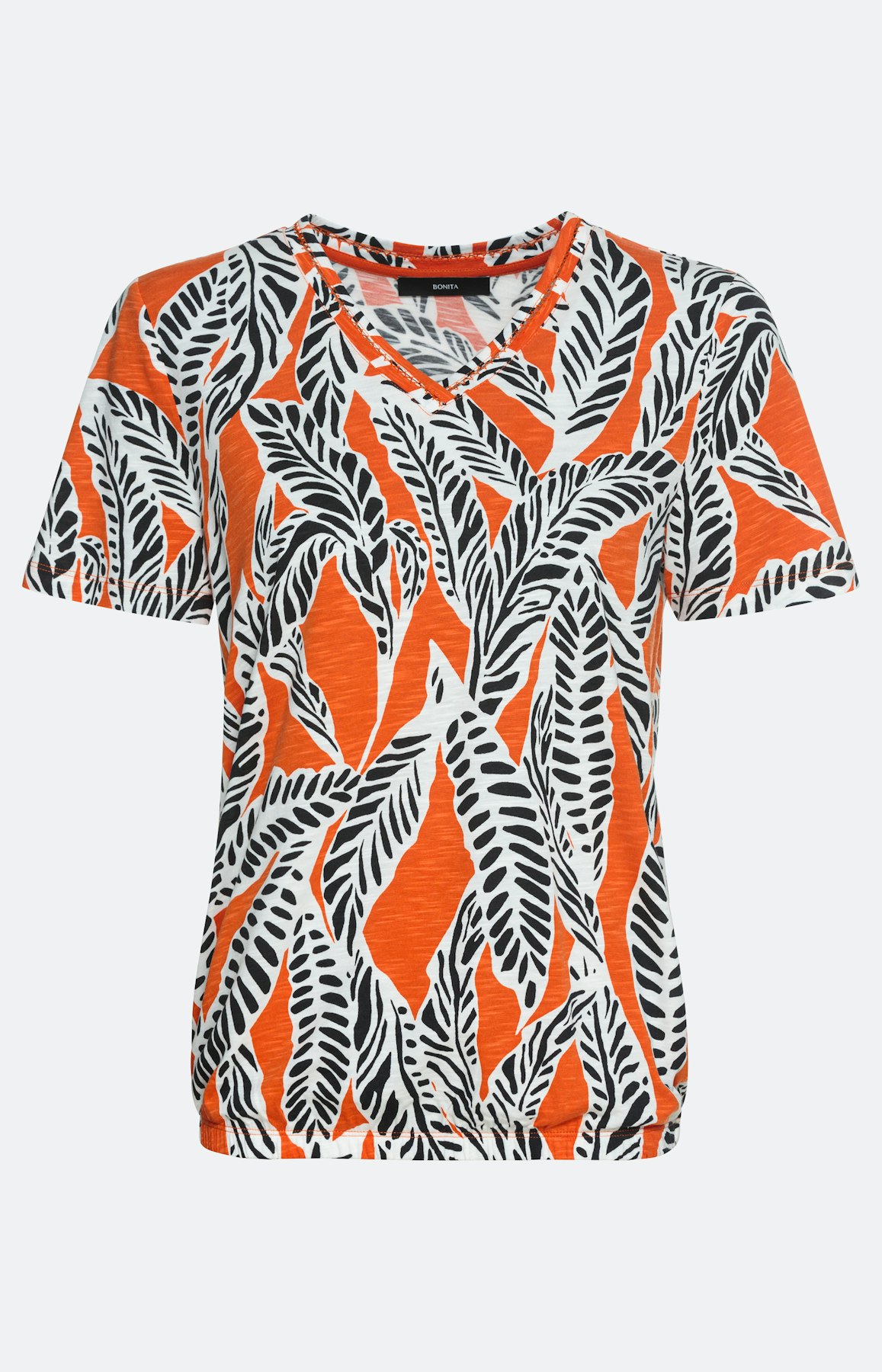 Gemustertes T-Shirt mit kurzem Ärmel