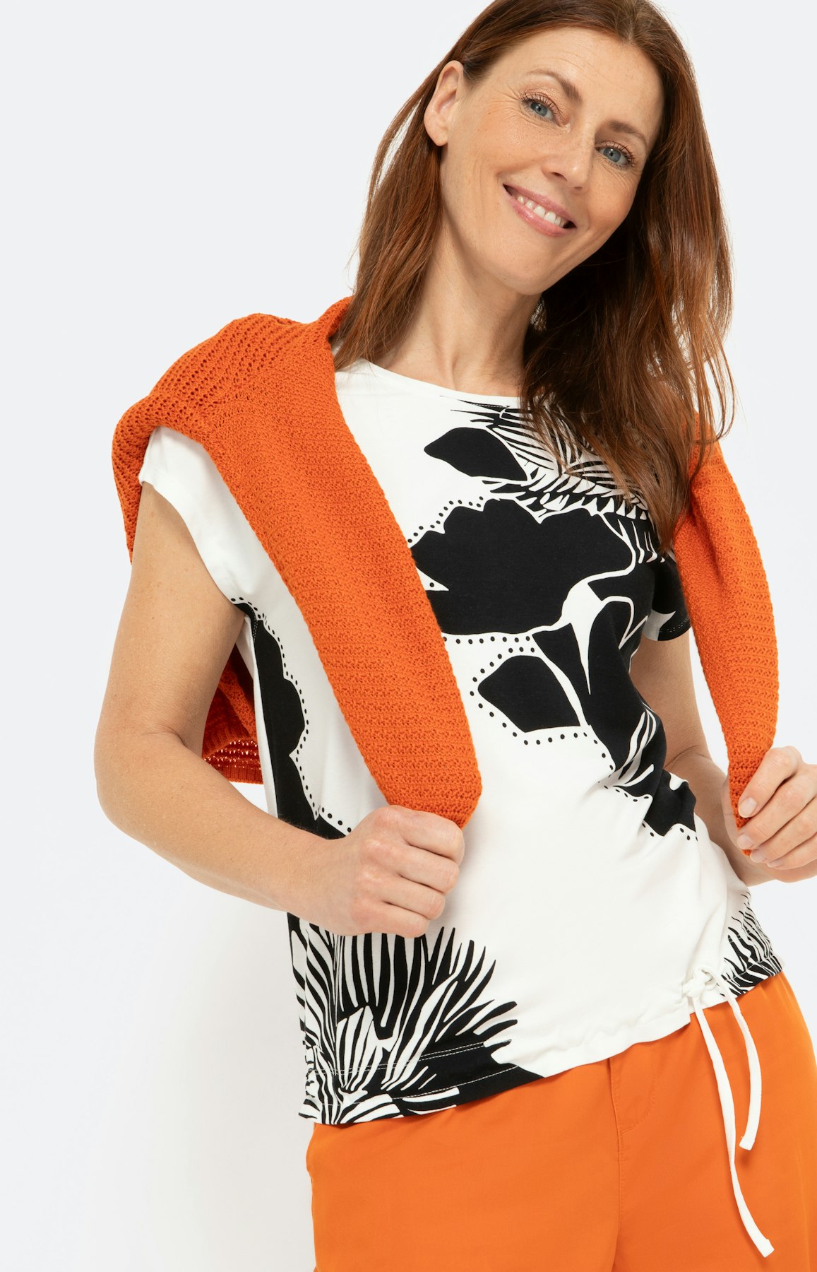 Shirt met korte mouwen en frontprint