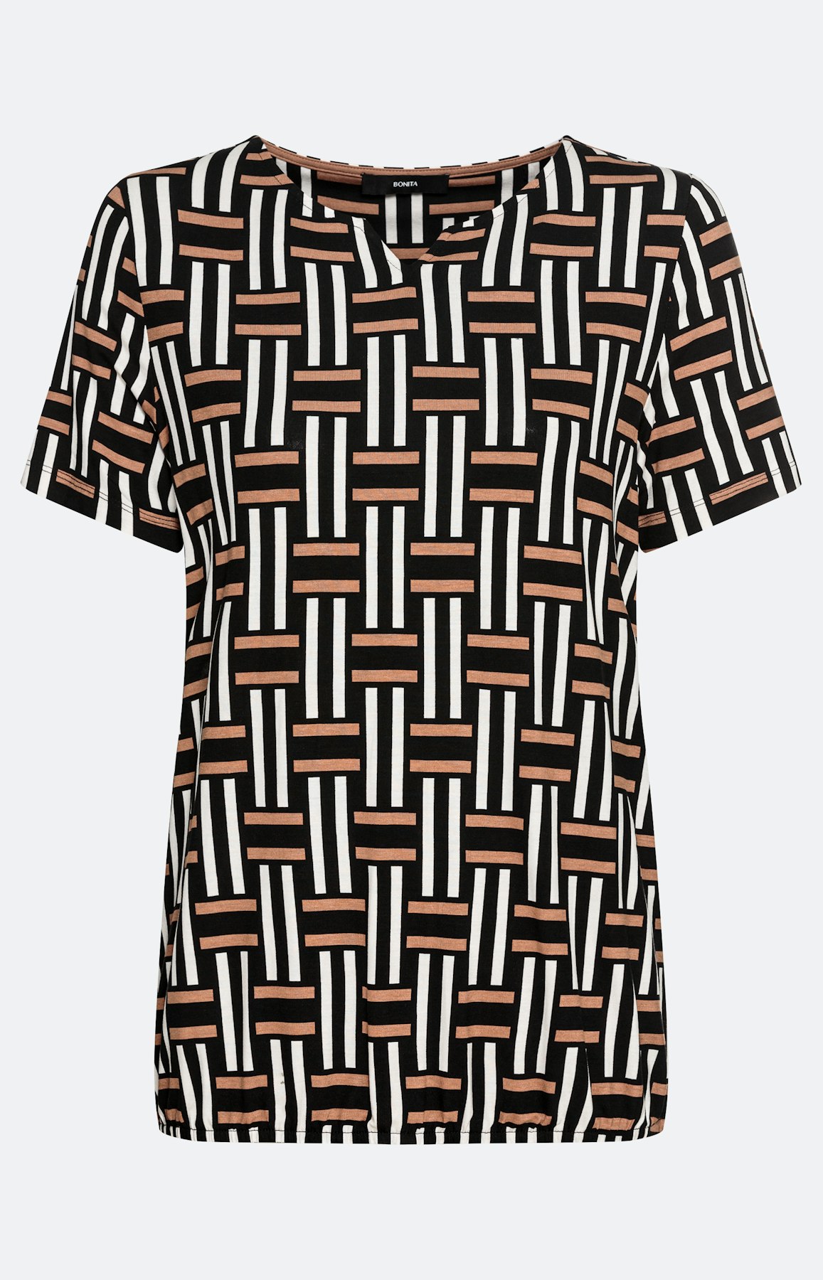 T-shirt met korte mouwen in golfstijl