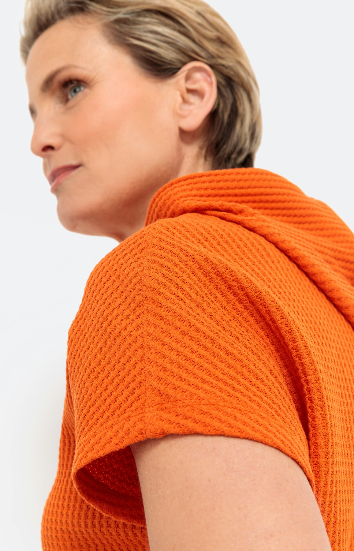 T-shirt met capuchon, oranje