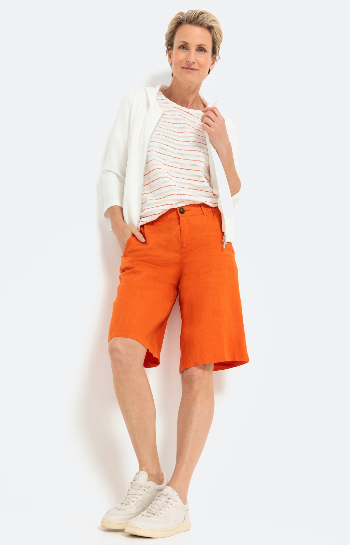 Gestreept T-shirt met korte mouwen