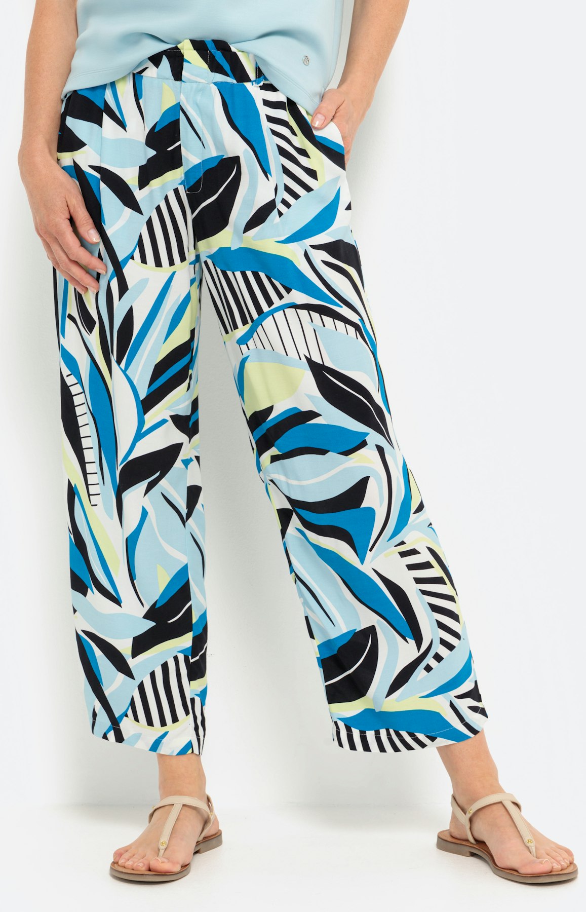 Culotte met stretchband en motief