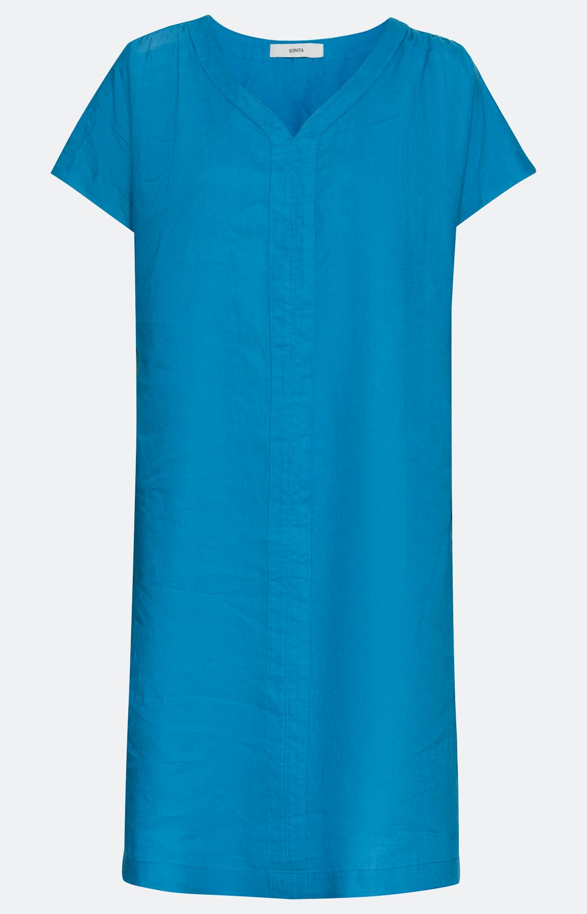 Linnen jurk in tuniekstijl, blauw