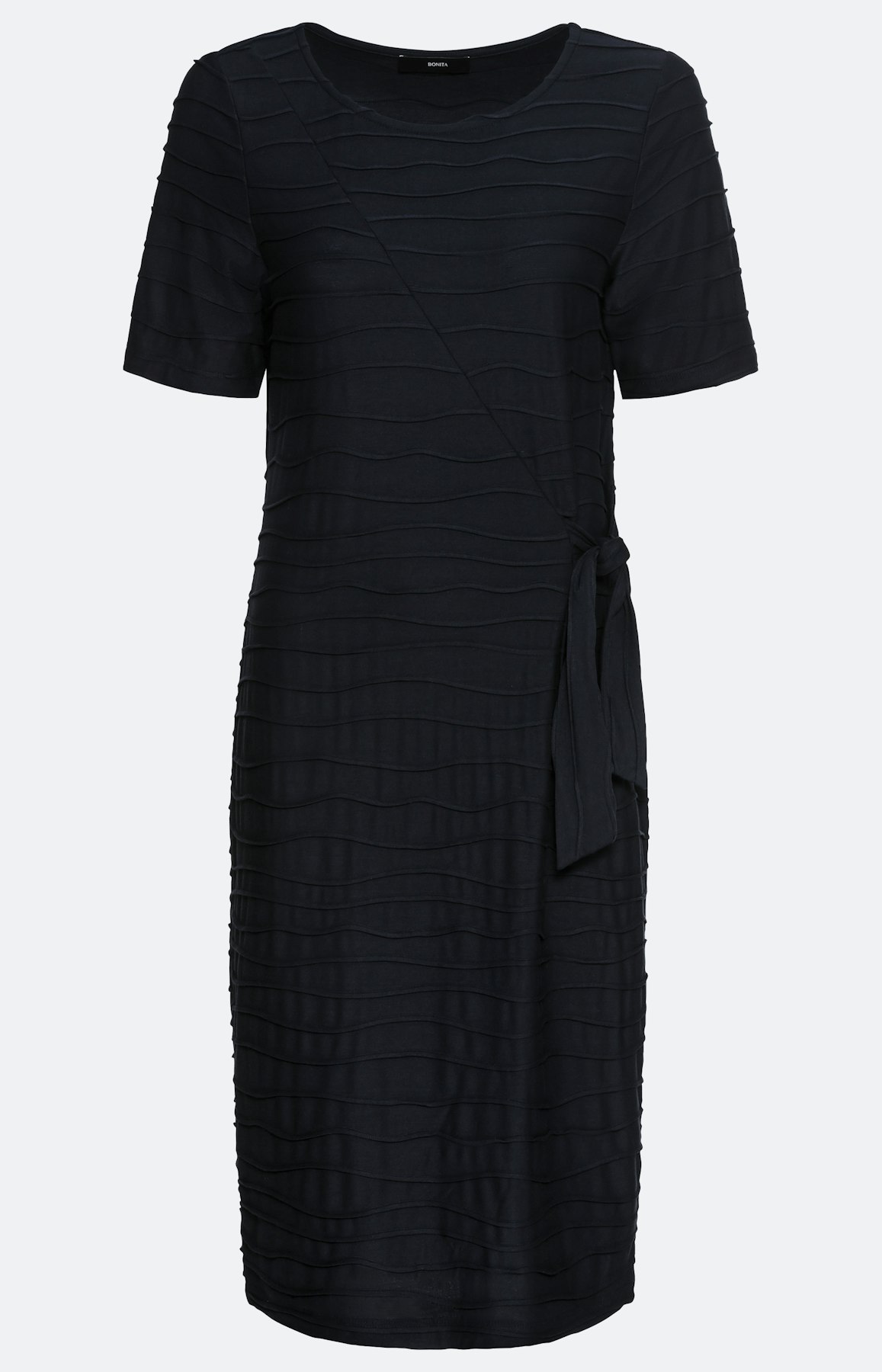 Jersey-Kleid im Wickellook, marine