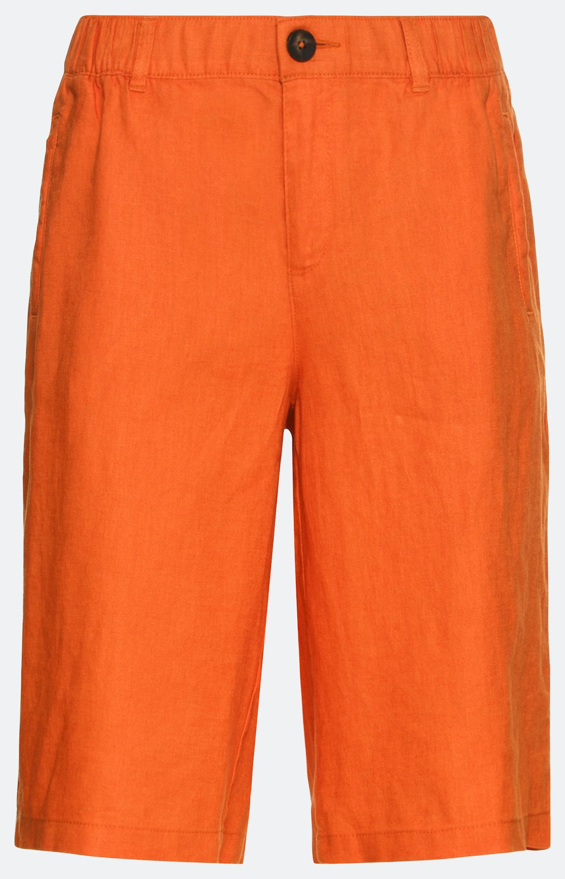 Bermuda aus Leinen, orange