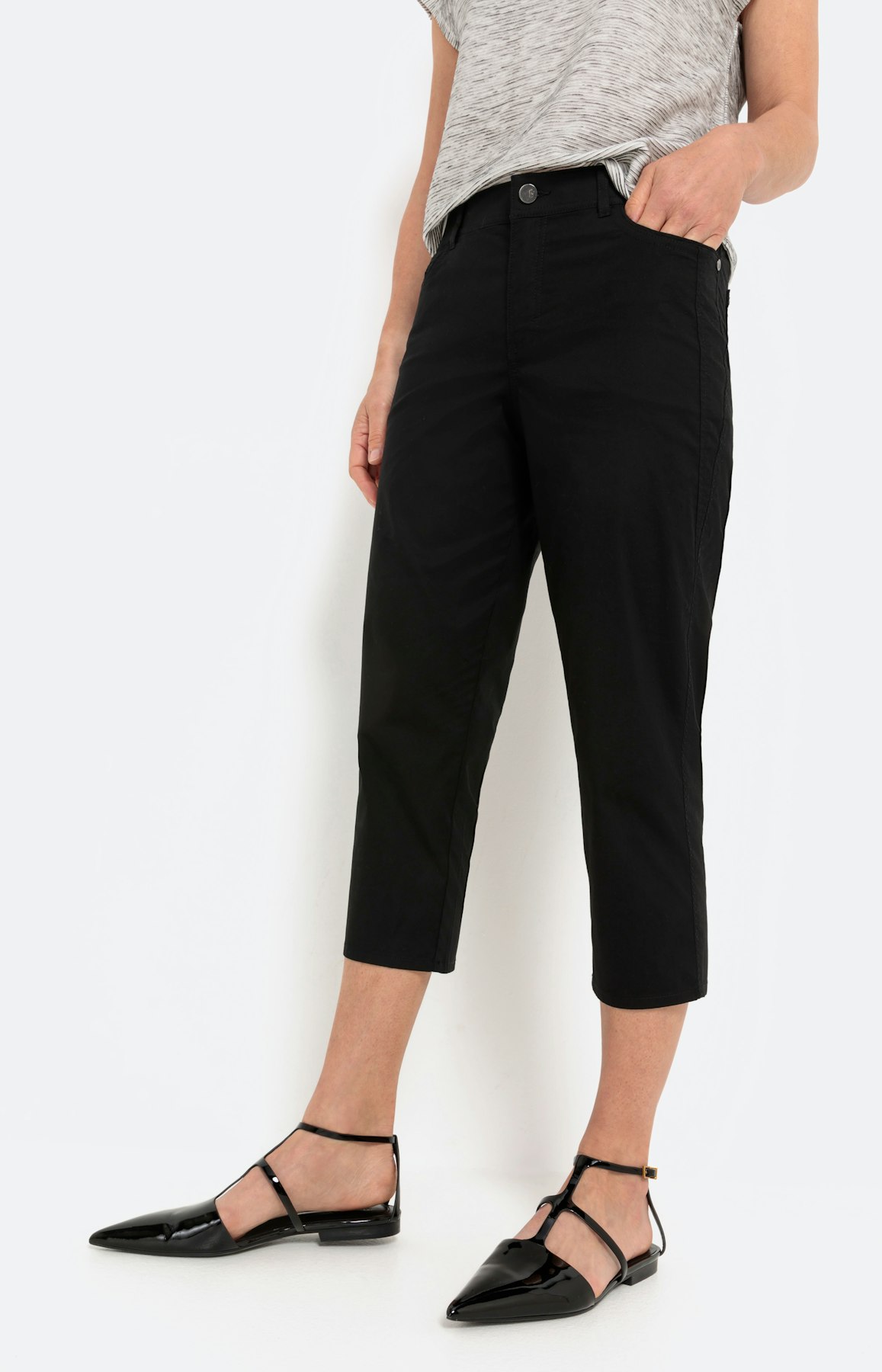 Capribroek in papertouch, zwart