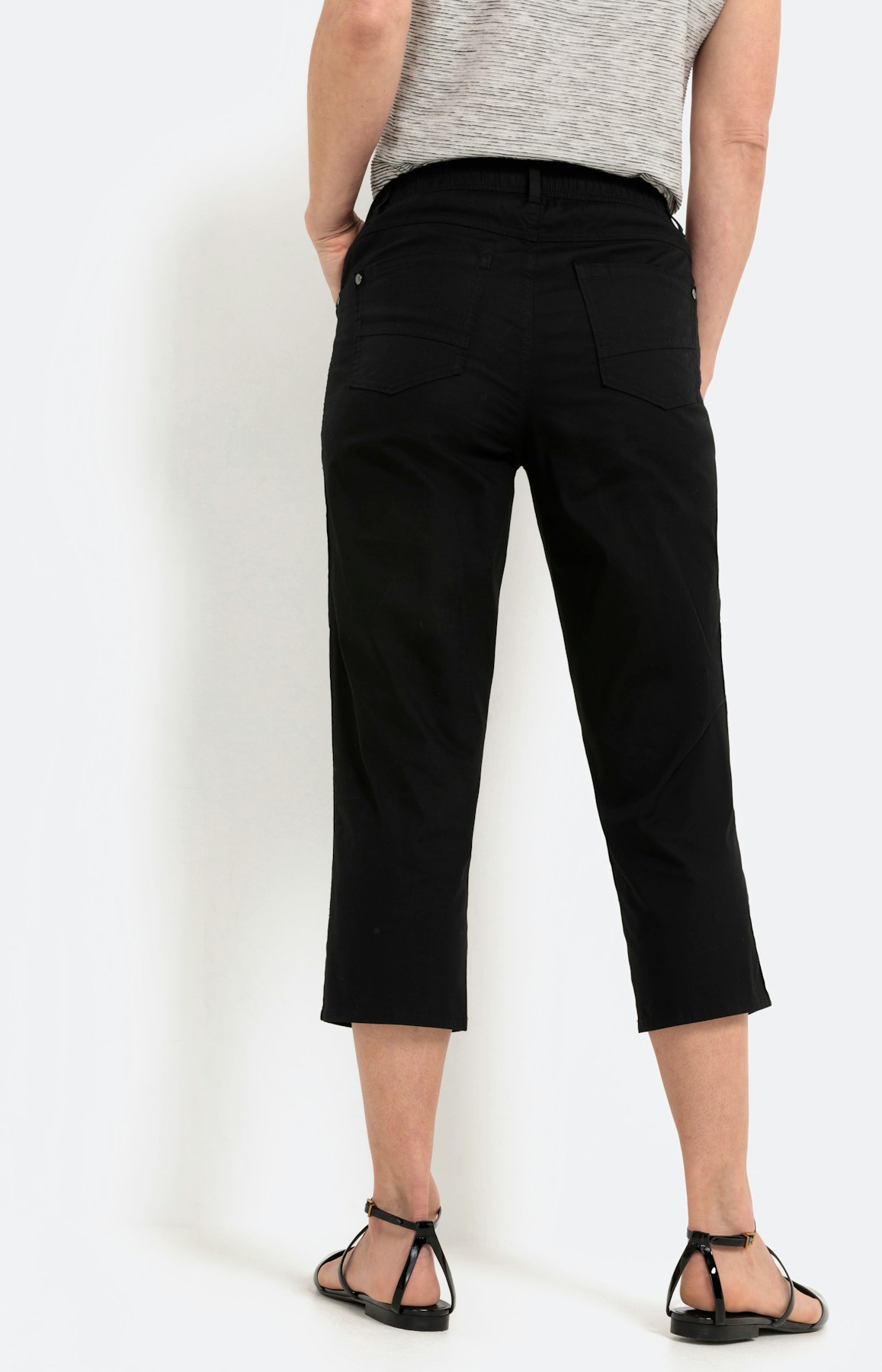 Capribroek in papertouch, zwart