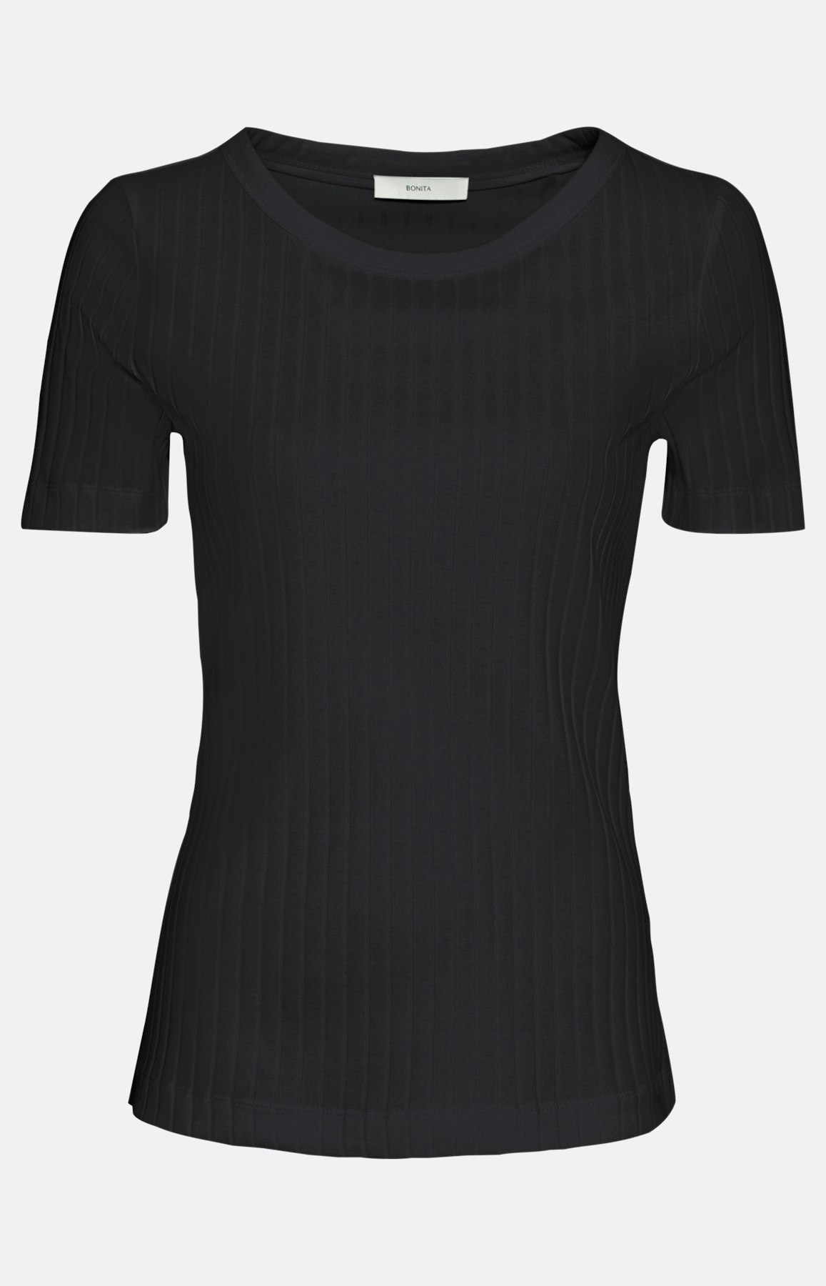 Kurzarm T-Shirt aus Rippjersey