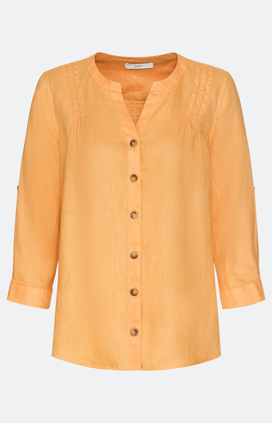 Linnen blouse met lange mouwen