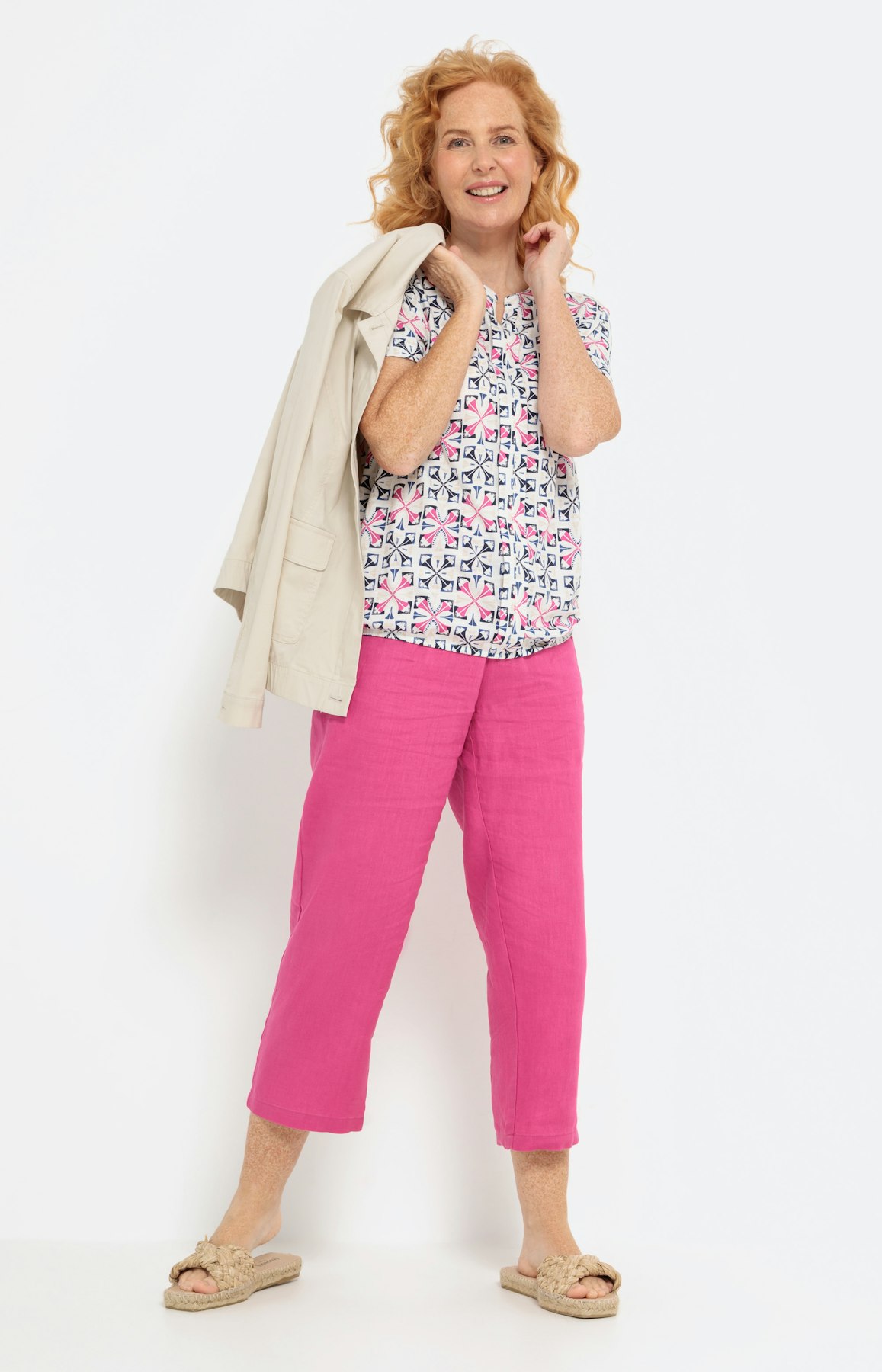 Gedessineerd T-shirt met korte mouwen