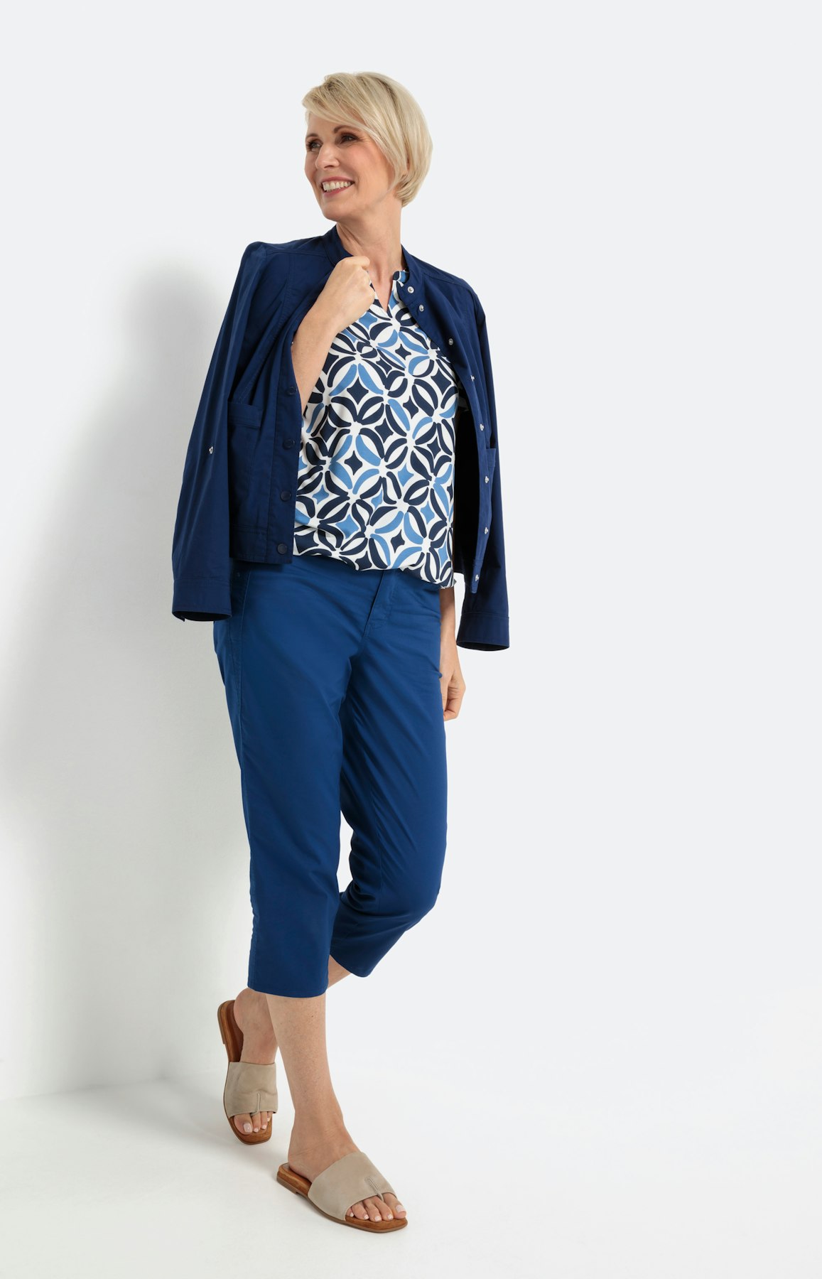 Gedessineerd T-shirt met korte mouwen