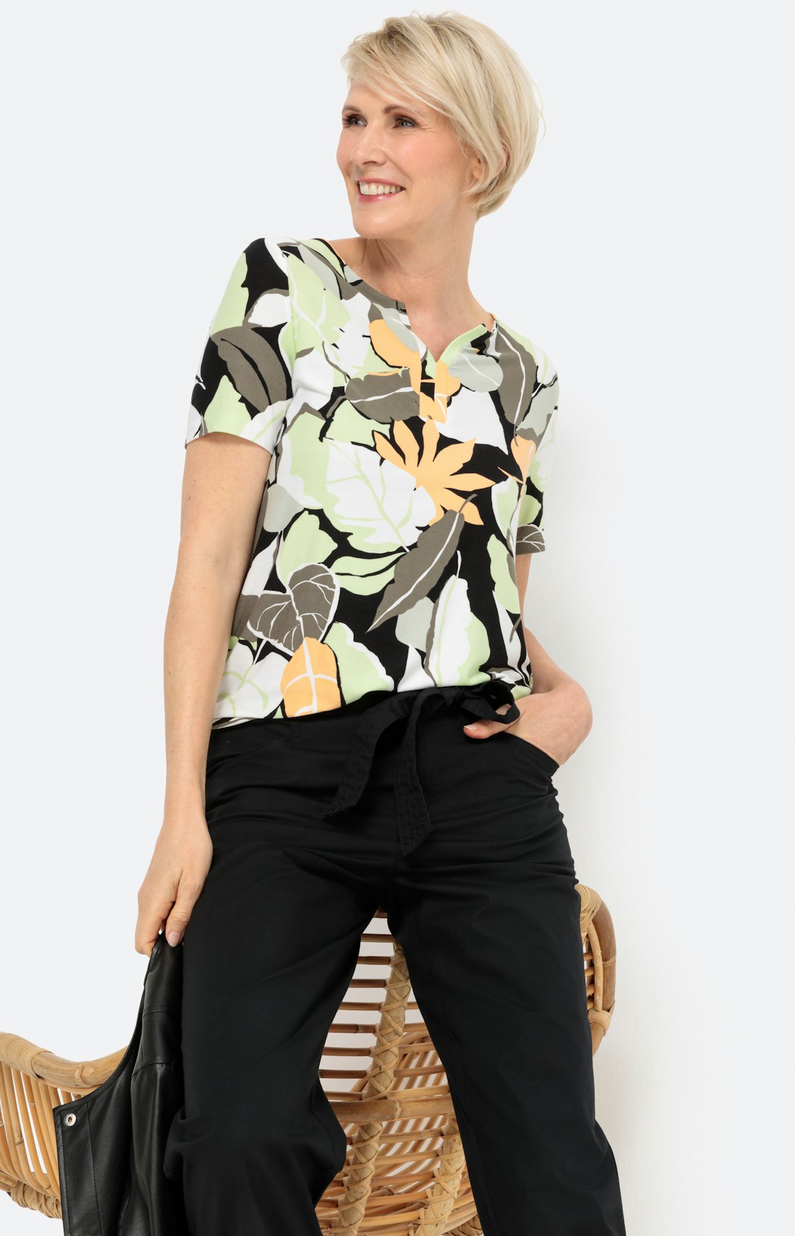 T-shirt met korte mouwen en print