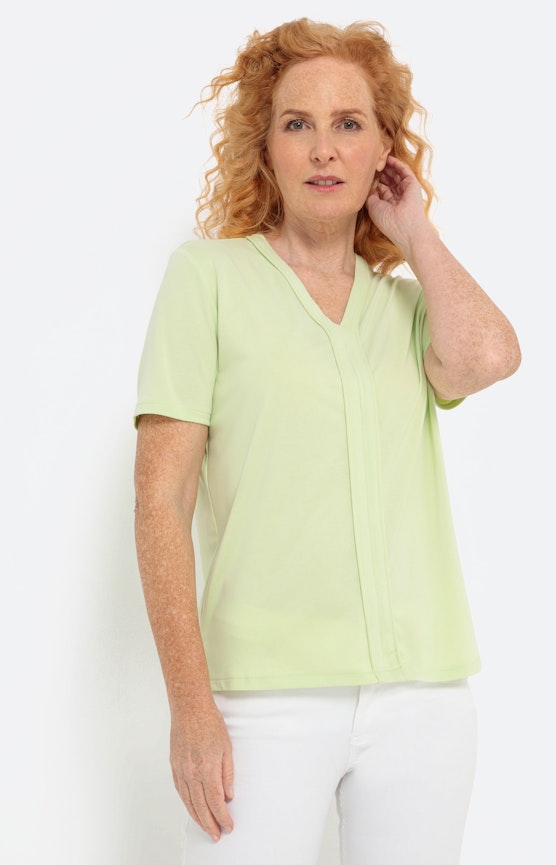 Einfarbiges T-Shirt mit kurzem Arm