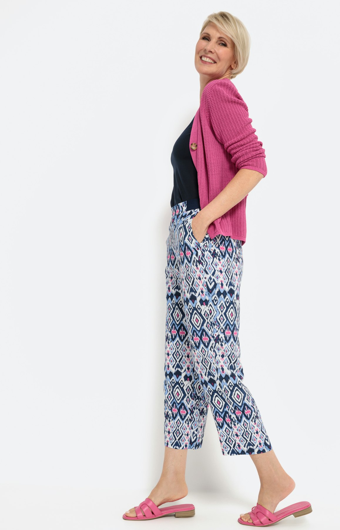 Fließende Culotte mit Print