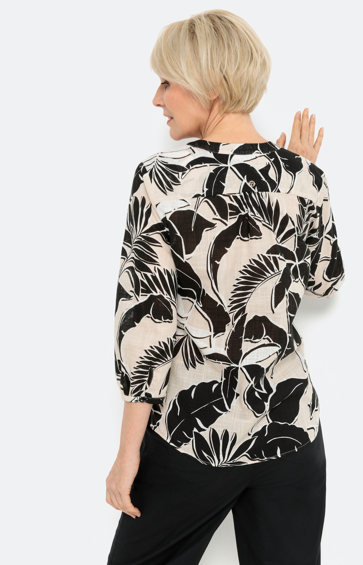 Blouse met print en 3/4-mouwen