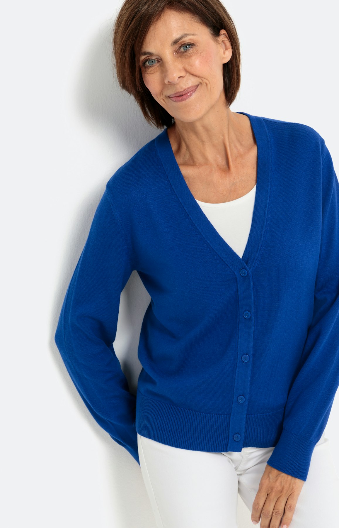 Strickjacke mit langem Arm