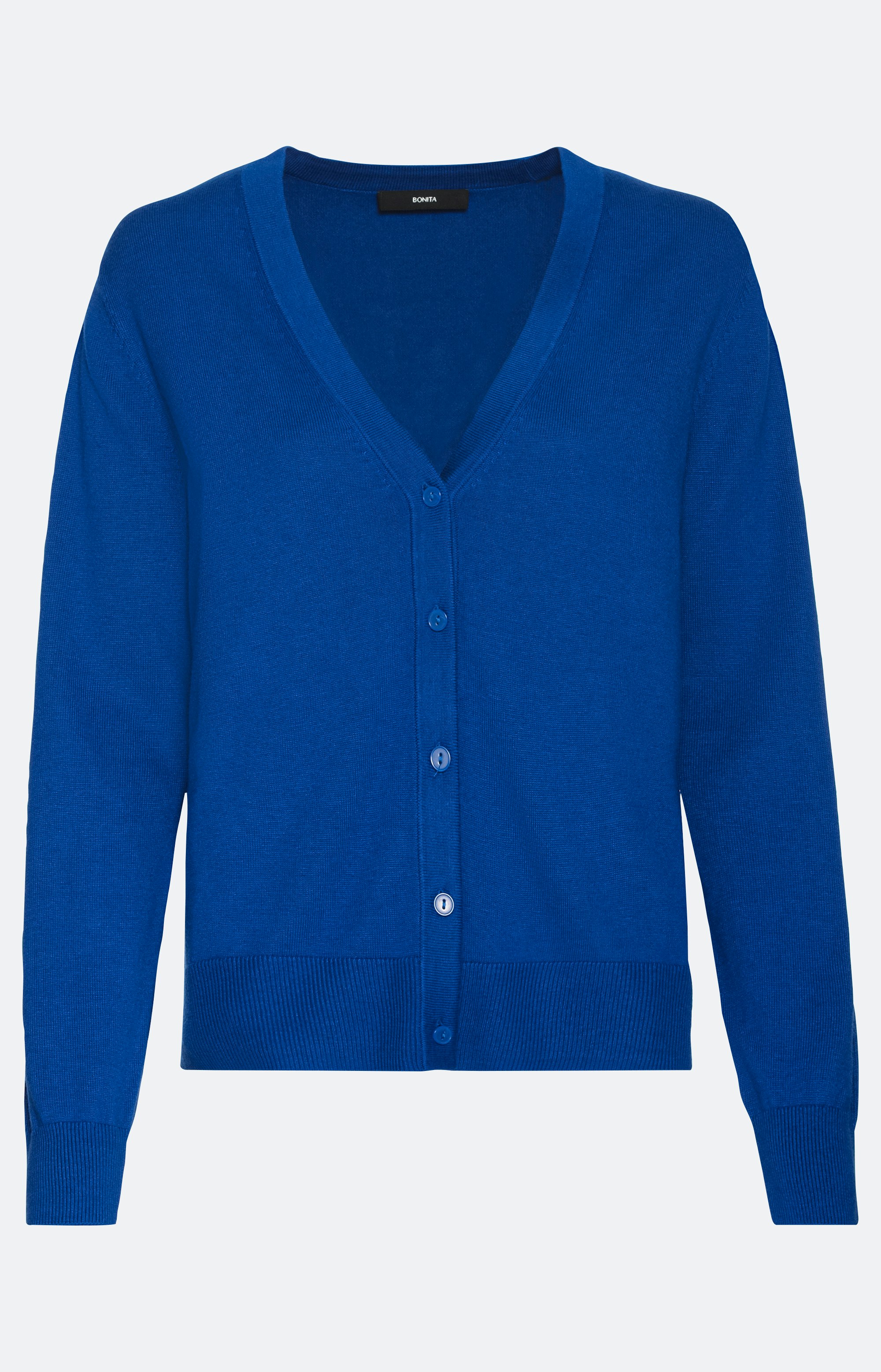 Langärmlige Strickjacke mit Knopfleiste – Bonita