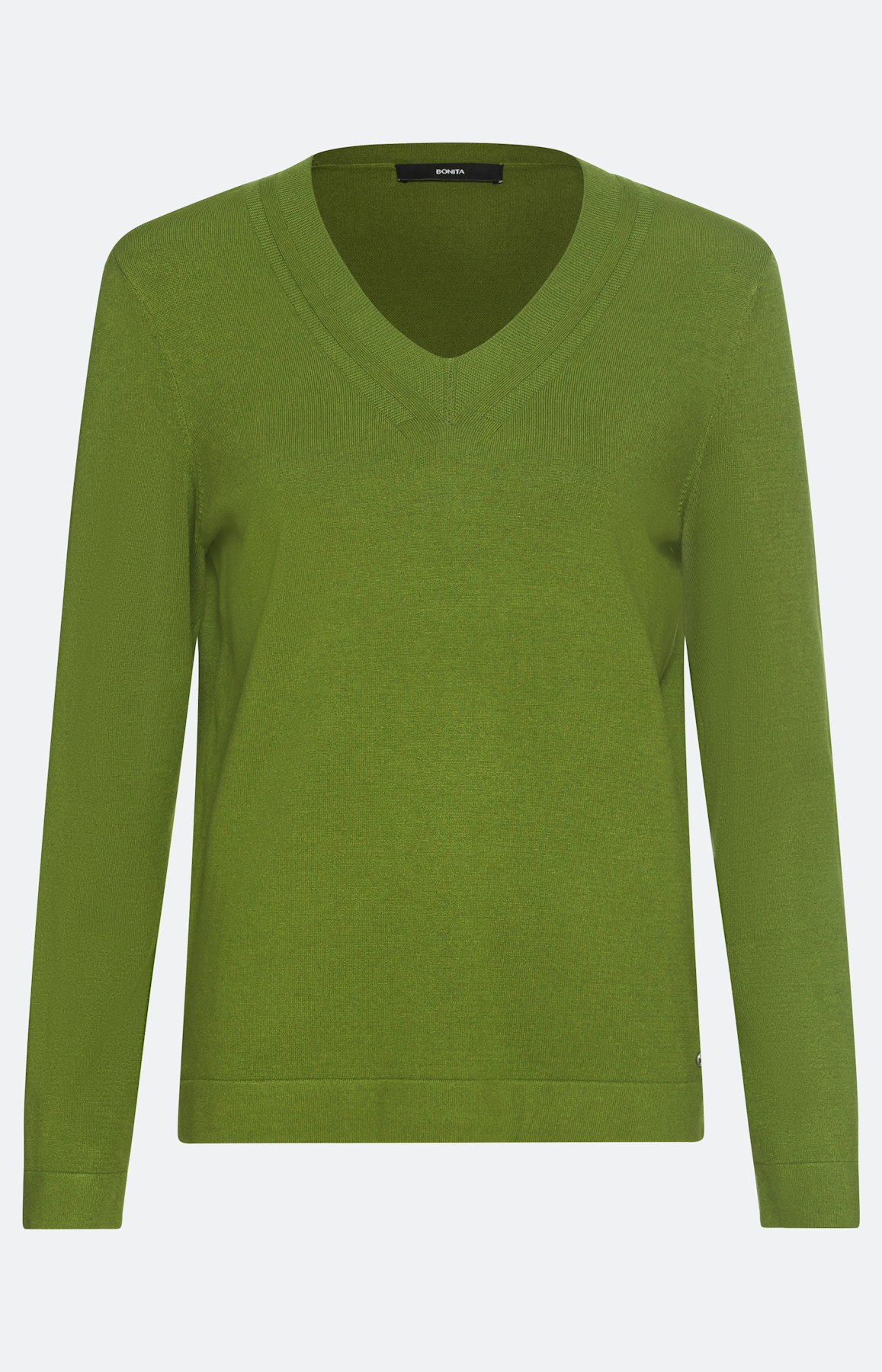 Unifarbener Pullover mit Langarm