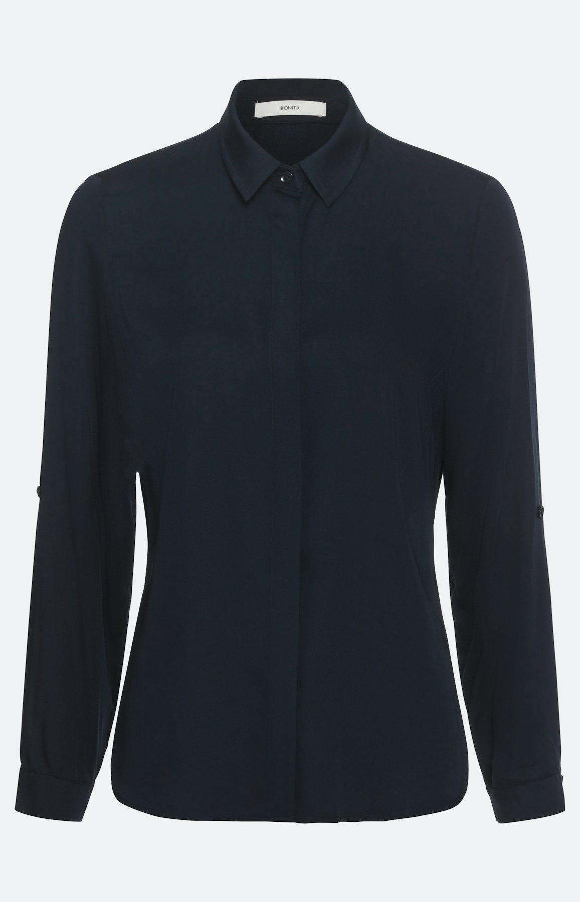 Effen blouse met lange mouwen