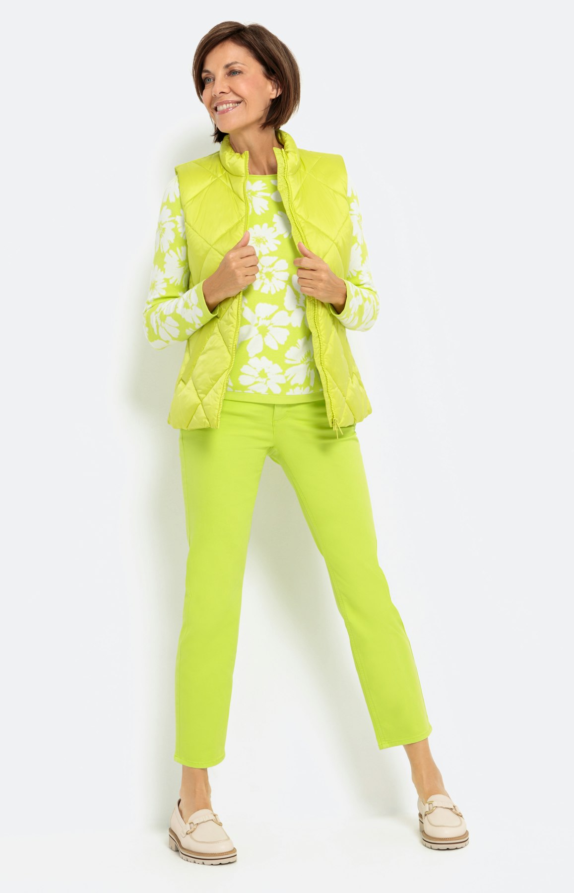 Geblümter Pullover mit langem Arm