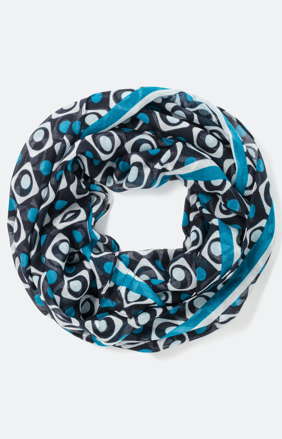 Loopschal mit All Over-Print